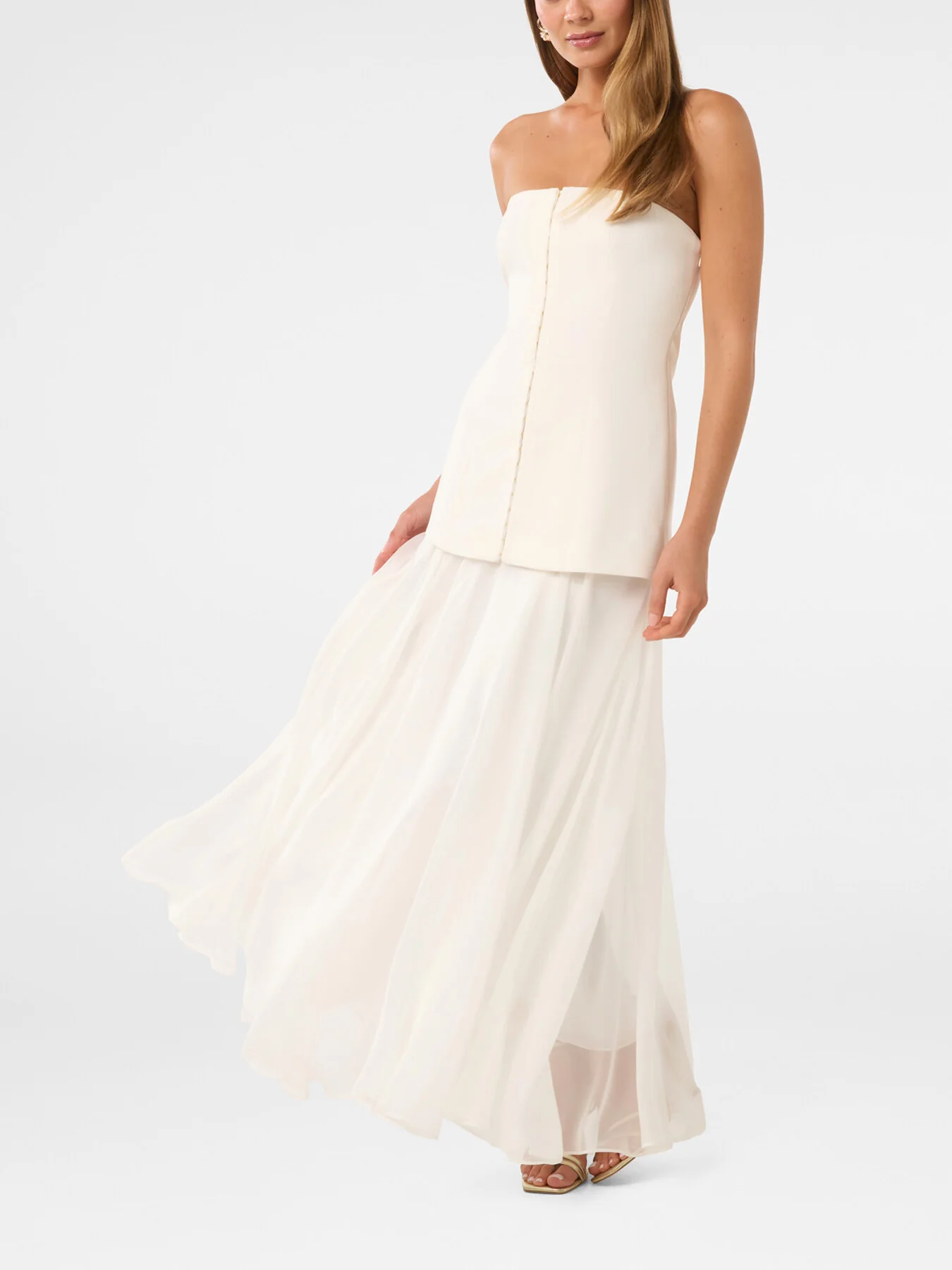 Alexis Hook and Eye Sheer Midi Dress - Image 2