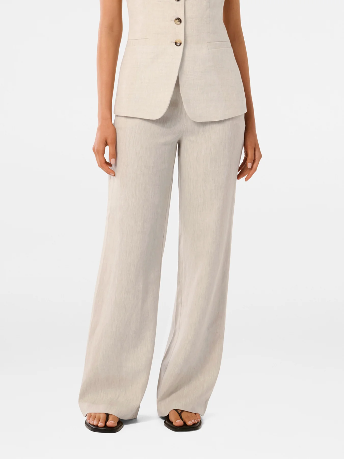 Martha Linen Wide Leg Pants - Image 4