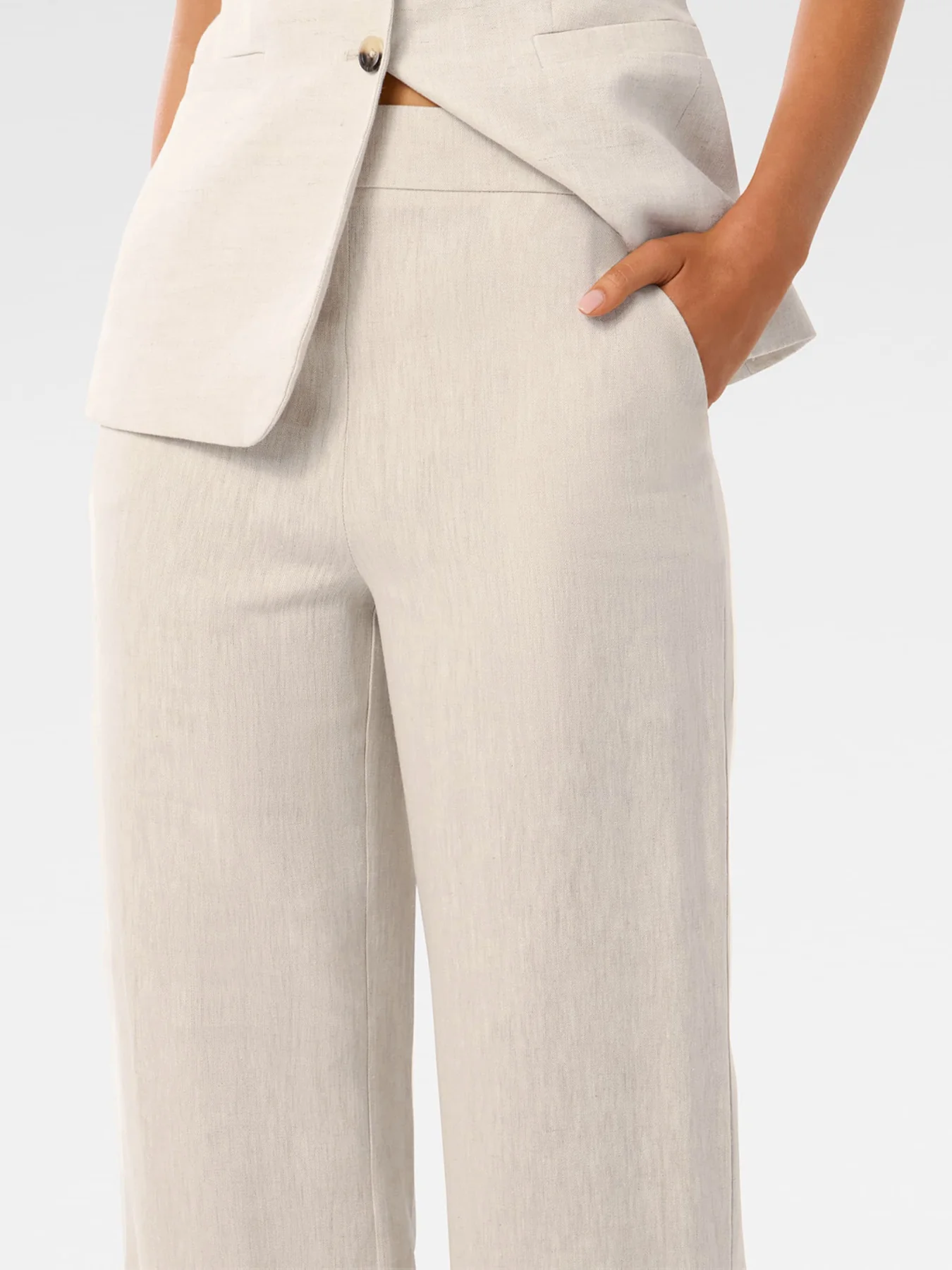 Martha Linen Wide Leg Pants - Image 5