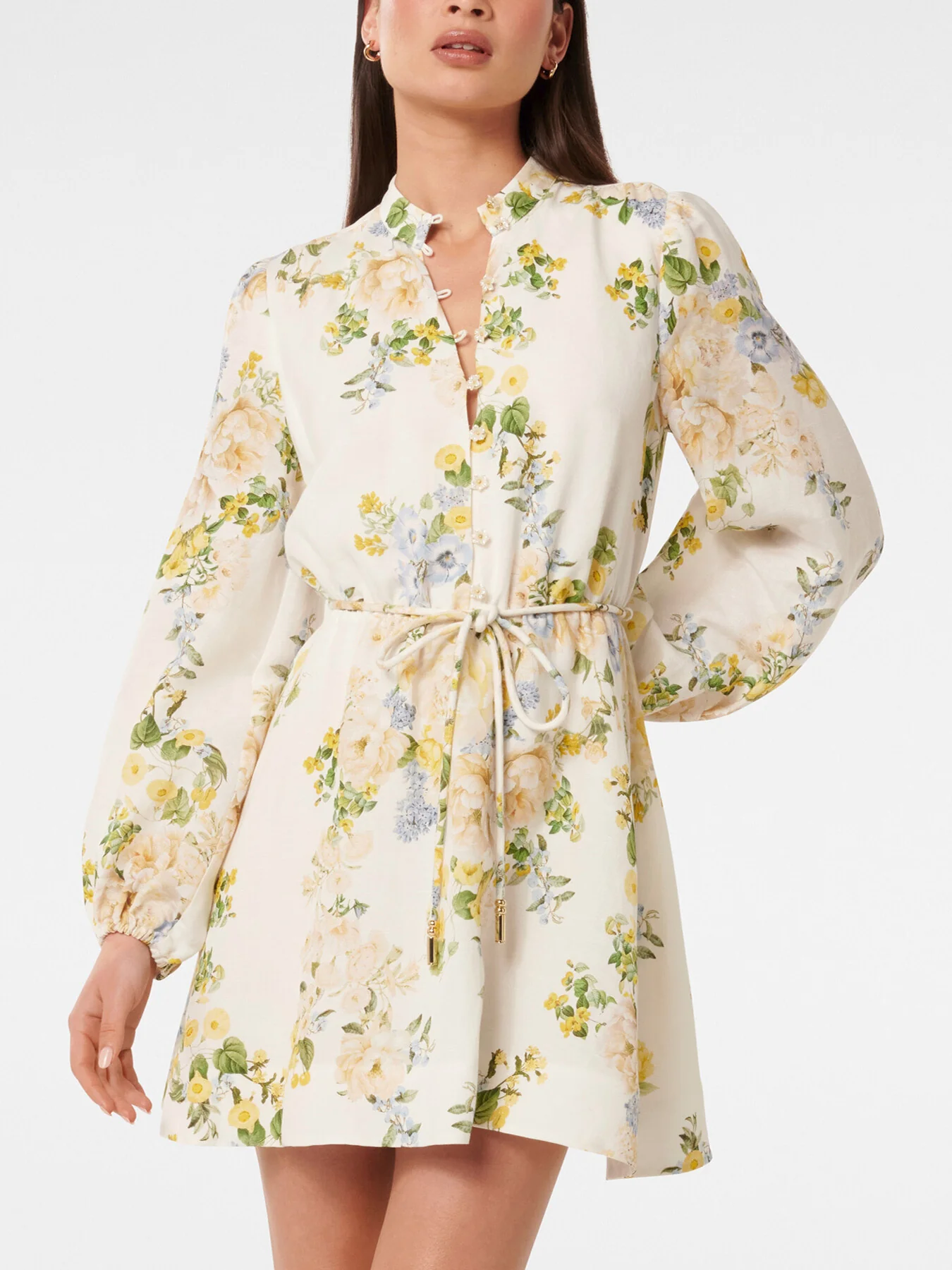 Annalise Fluted Mini Dress - Image 4