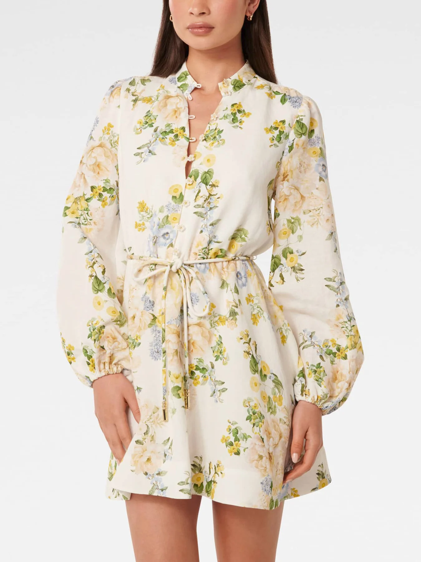Annalise Fluted Mini Dress - Image 6