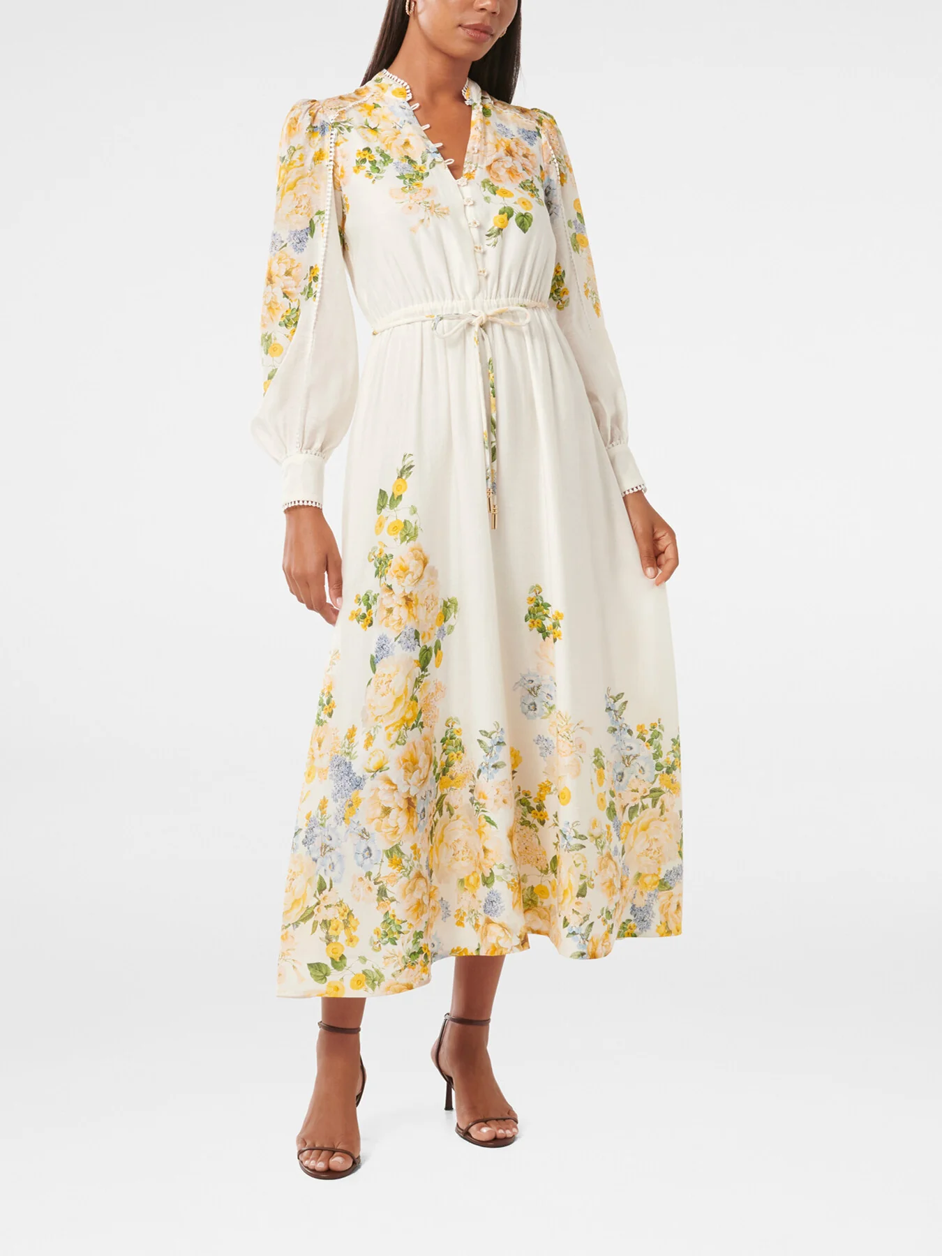 Primrose Trim Detail Midi Dress - Image 2