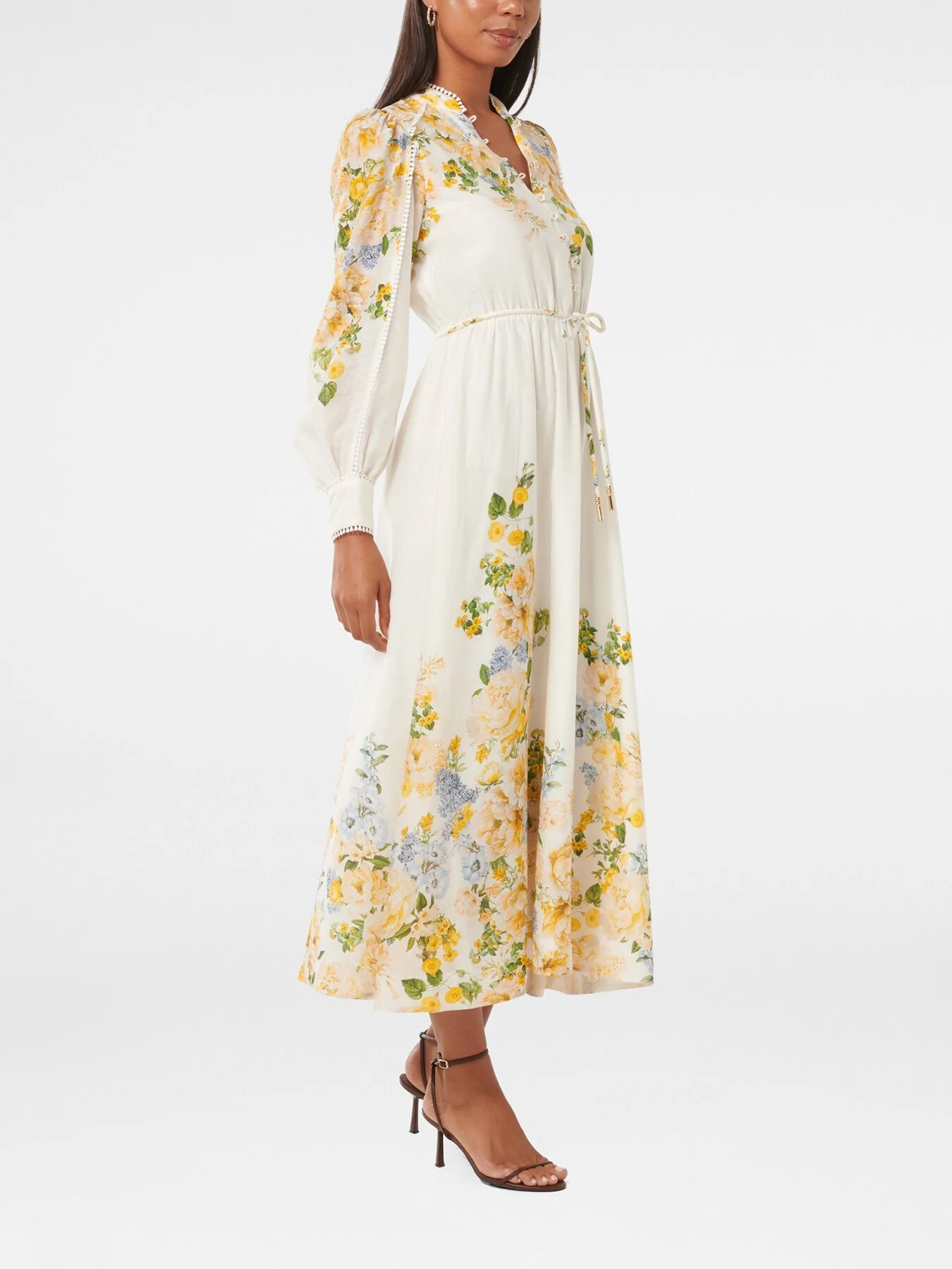 Primrose Trim Detail Midi Dress - Image 5