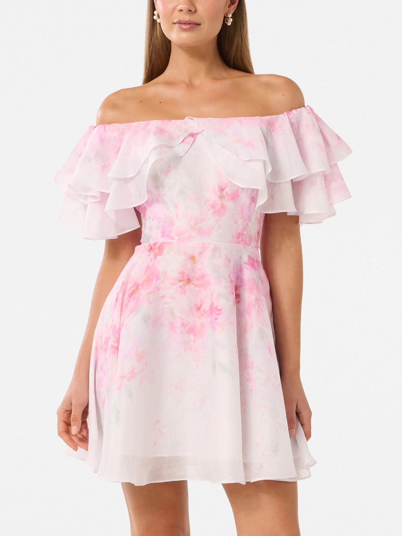 Ellie Ruffle Mini Dress - Image 4