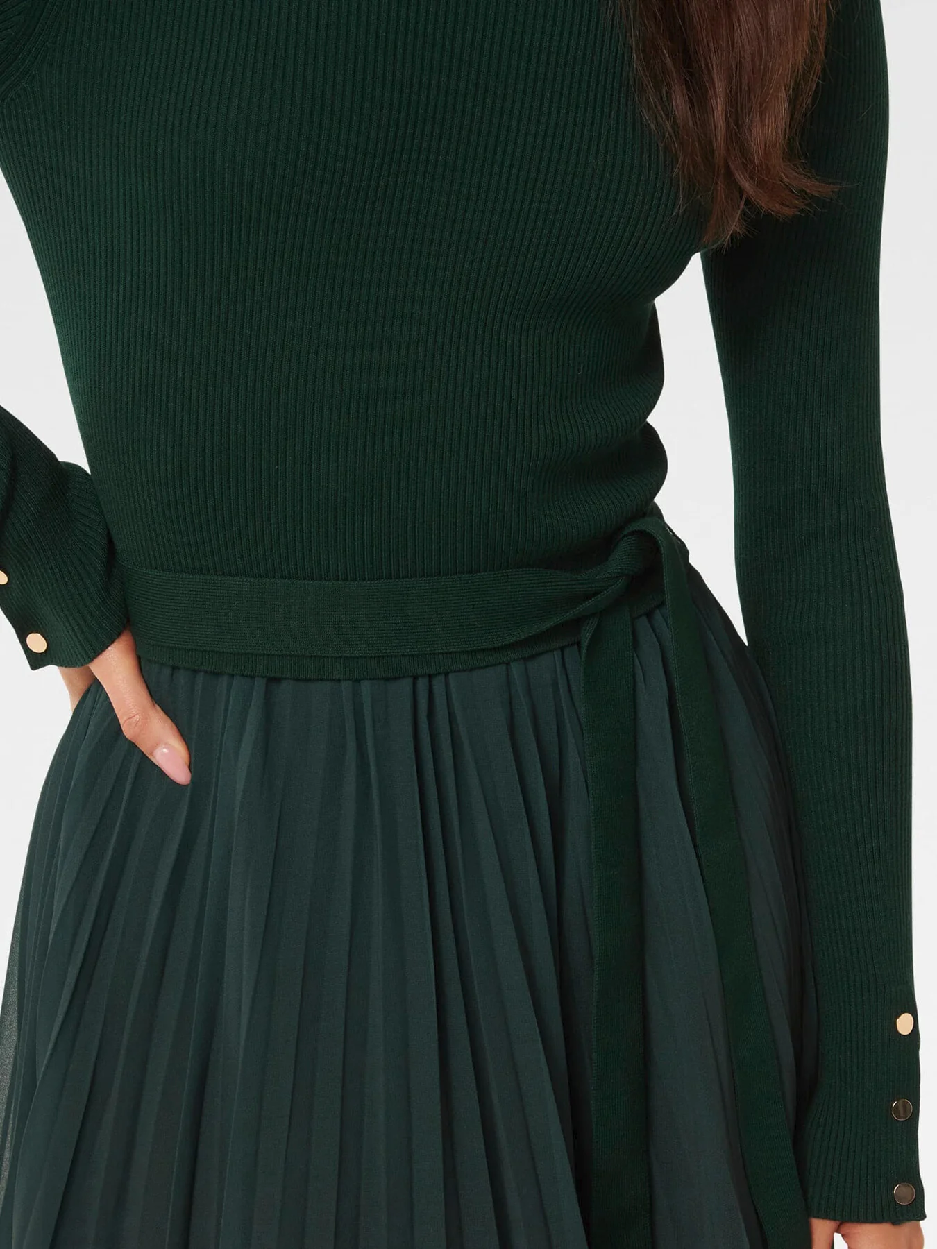 Kaylie Pleated Hem Dress - Image 5