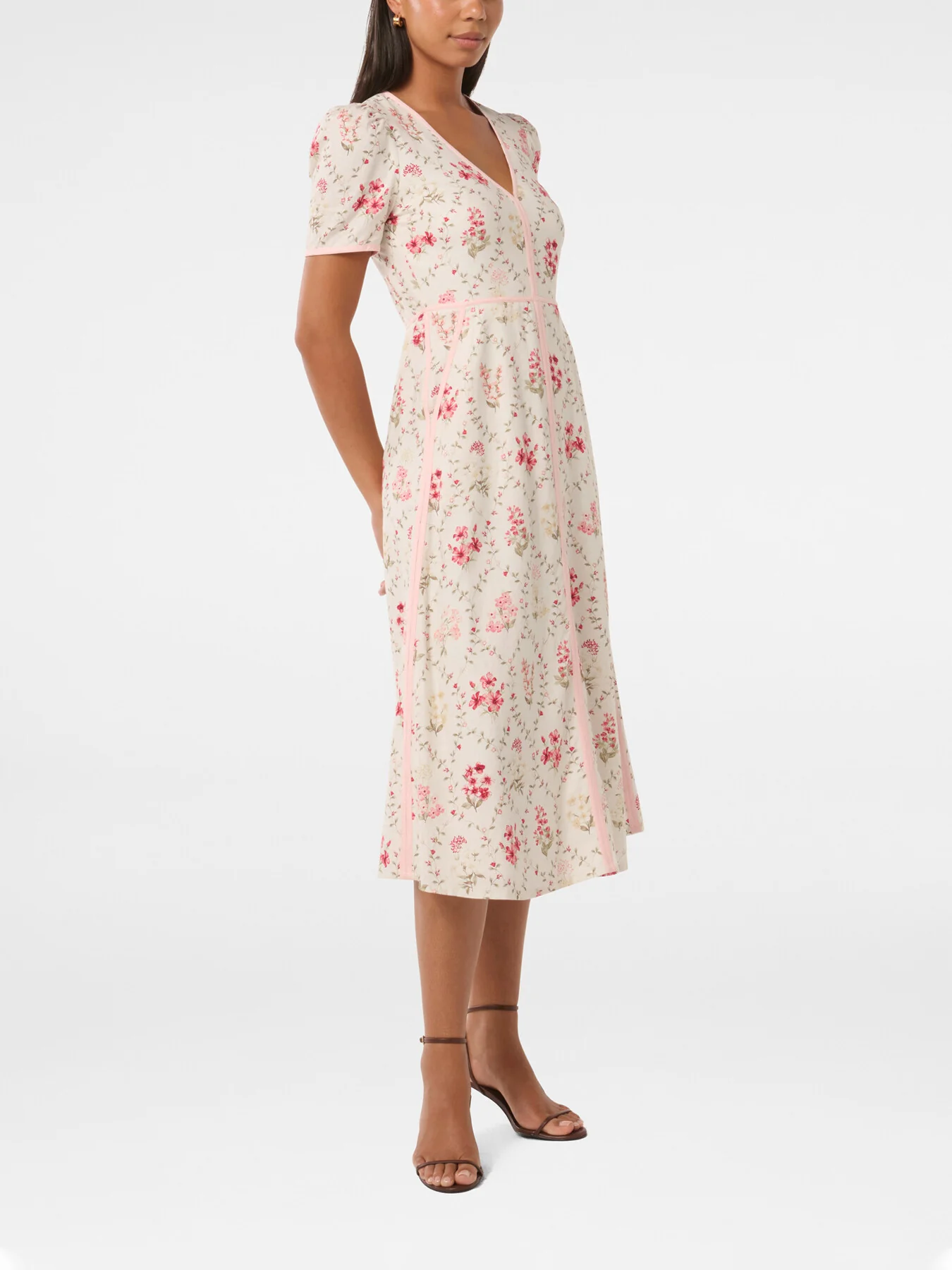 Sabrina Printed Linen Midi Dress - Image 5