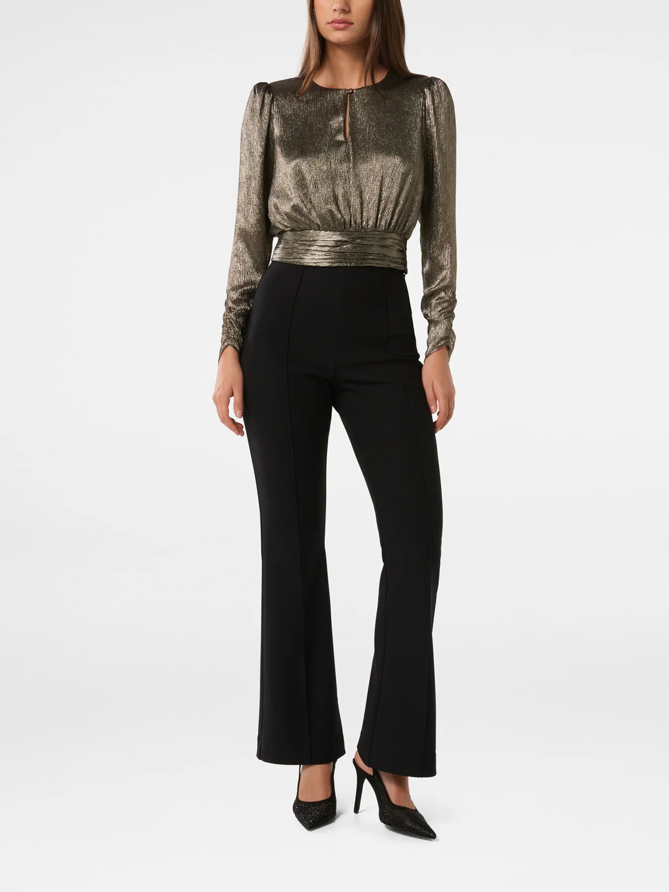 Riya Sparkle Button Front Top - Image 2