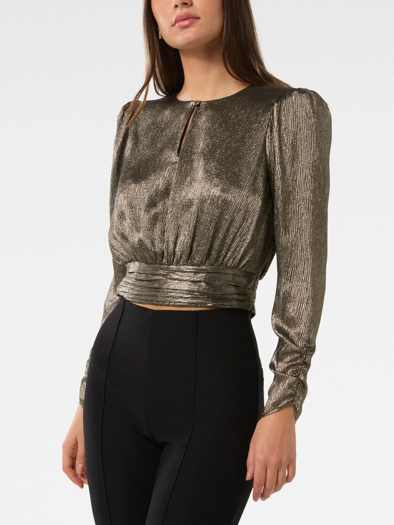 Riya Sparkle Button Front Top - Image 6