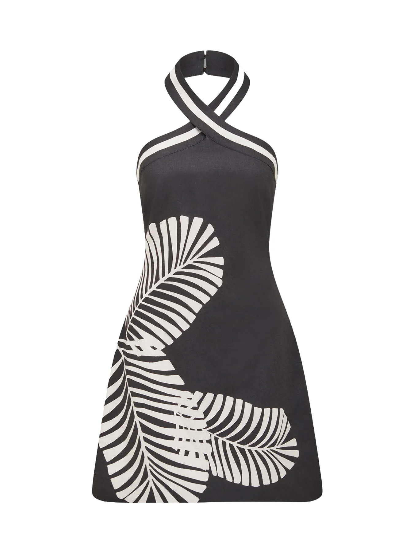 Adore Halter Neck Linen Mini Dress