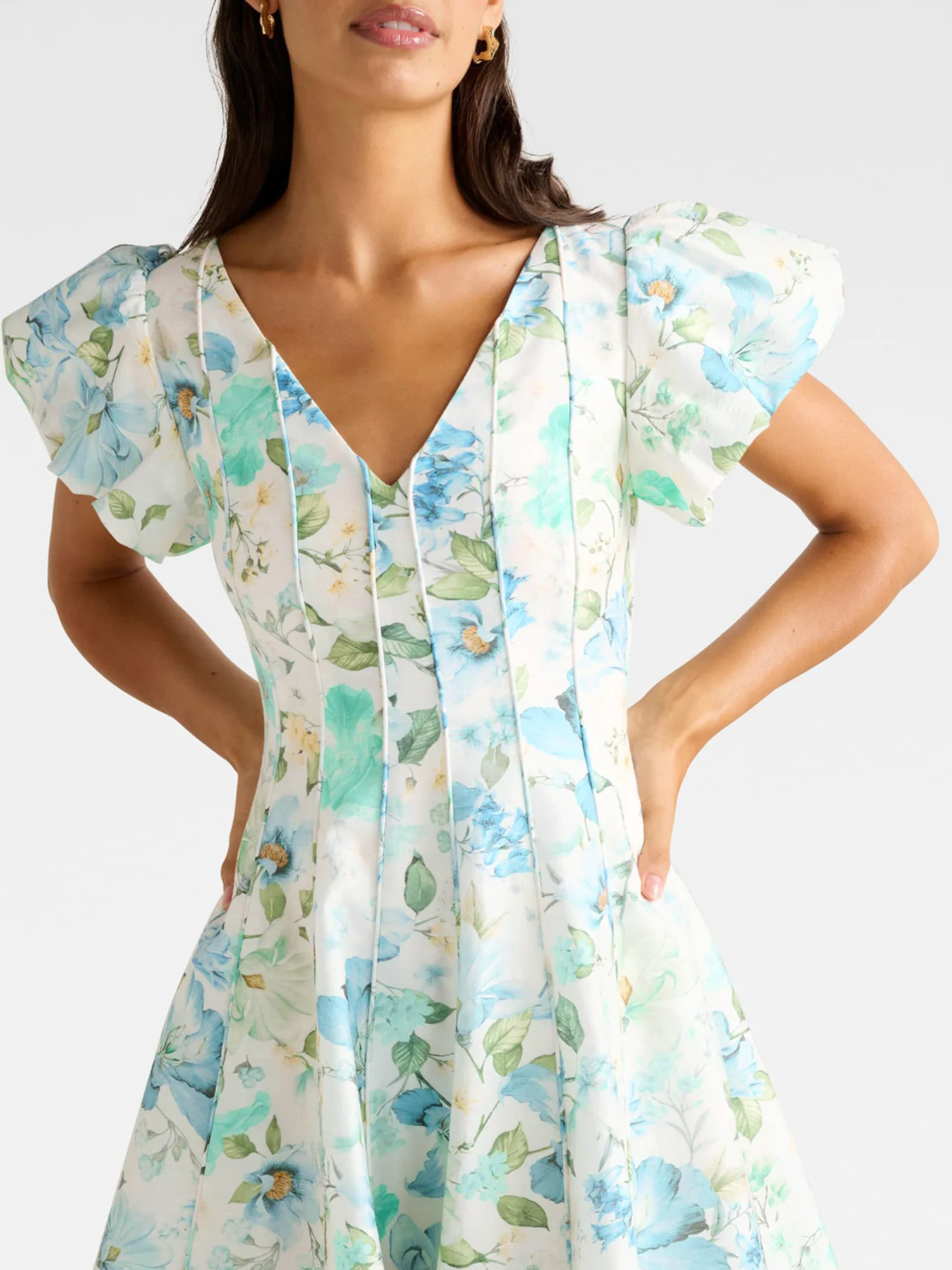 Camden Puff Sleeves Mini Dress - Image 5