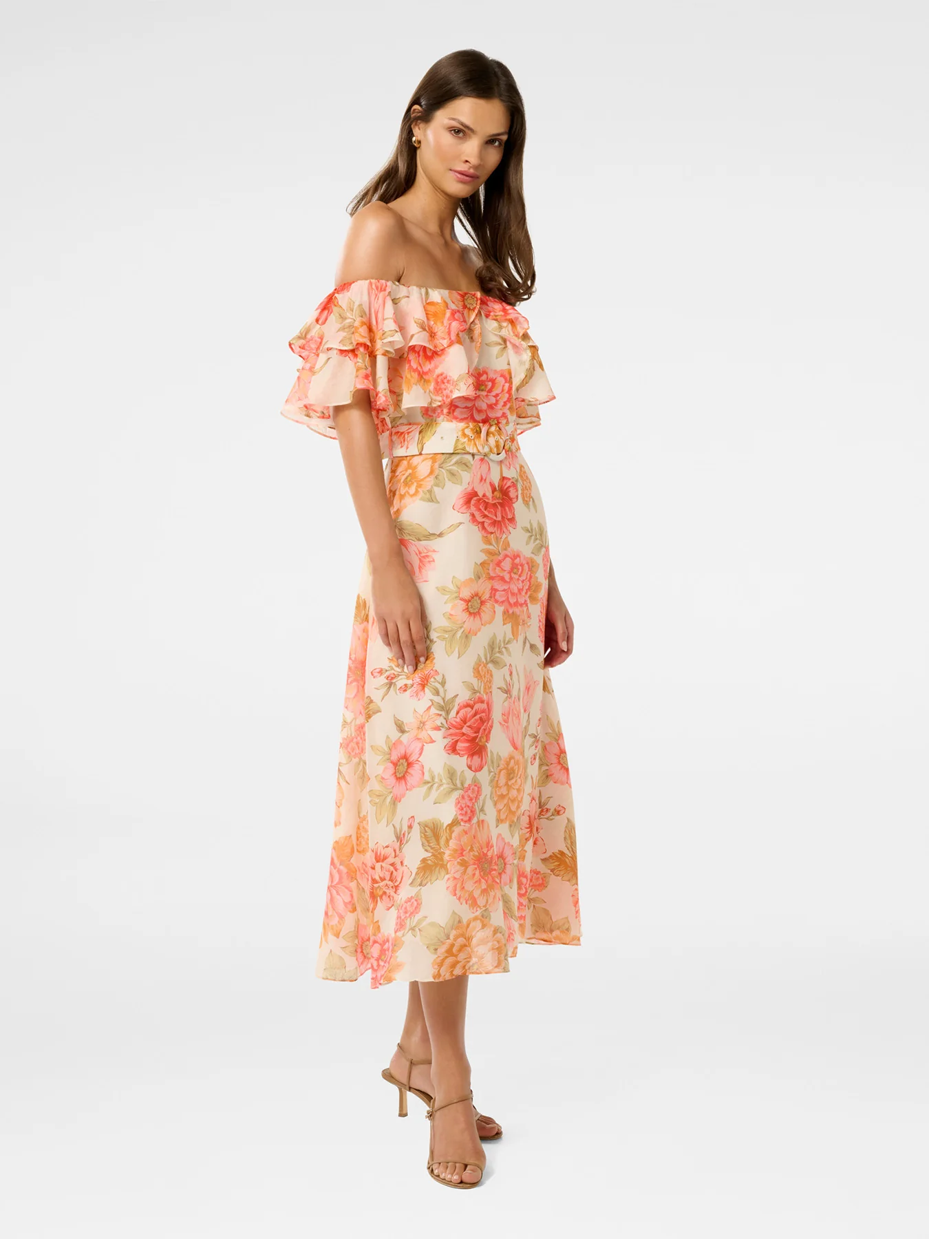 Jemima Ruffle Midi Dress - Image 9