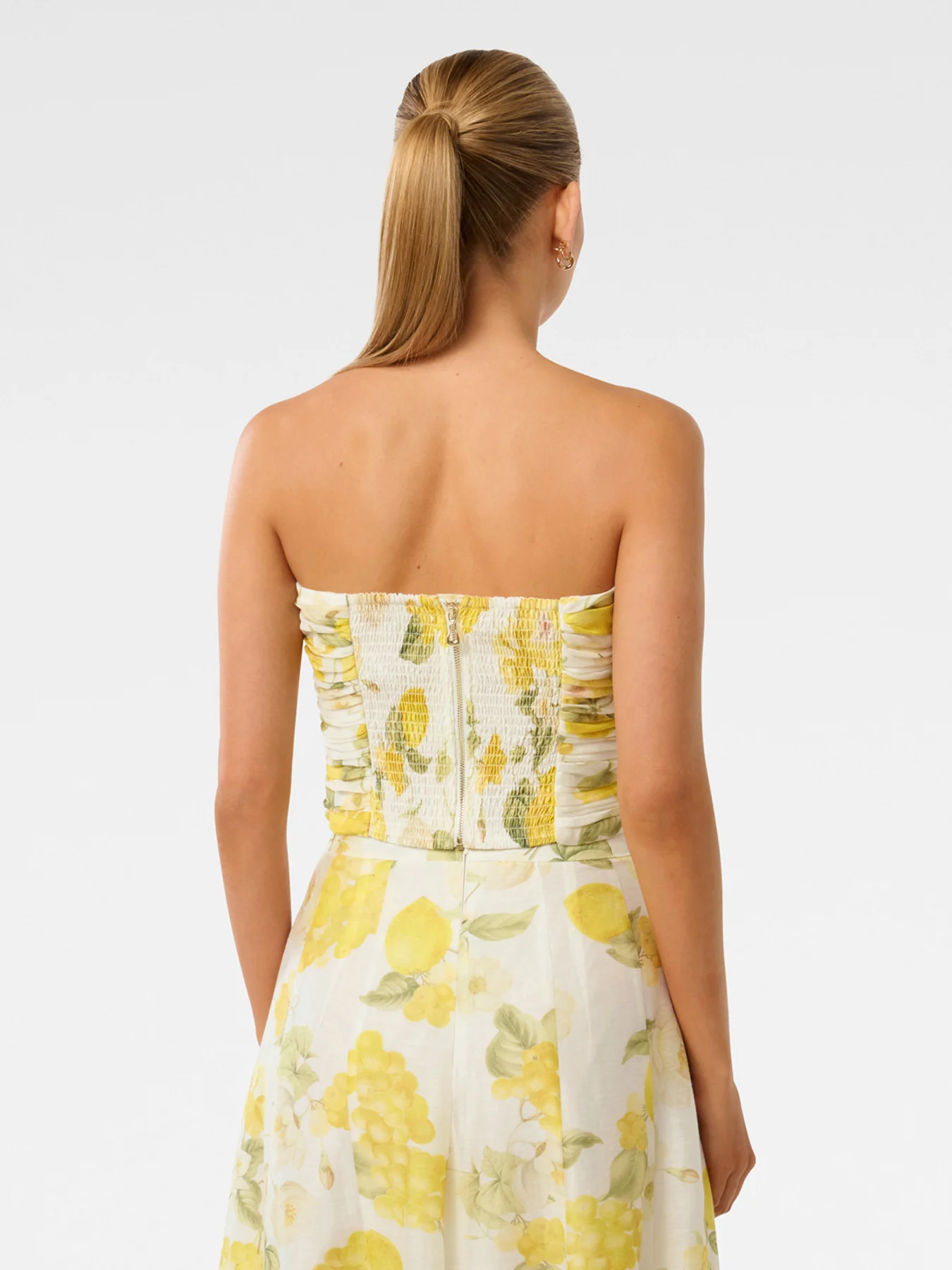 Laia Tucked Strapless Top - Image 3