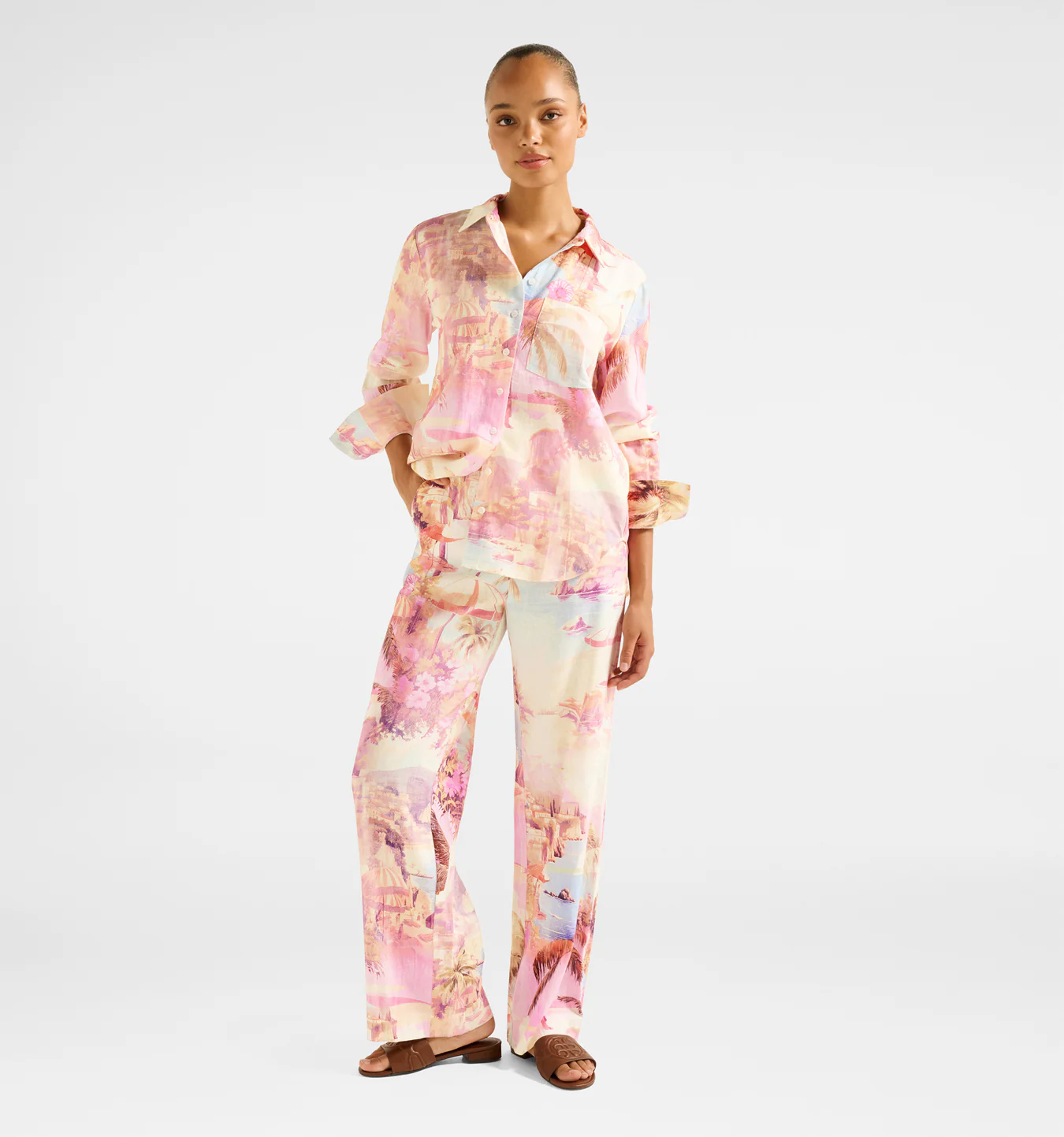 Lydia Oversized Linen Shirt - Image 2