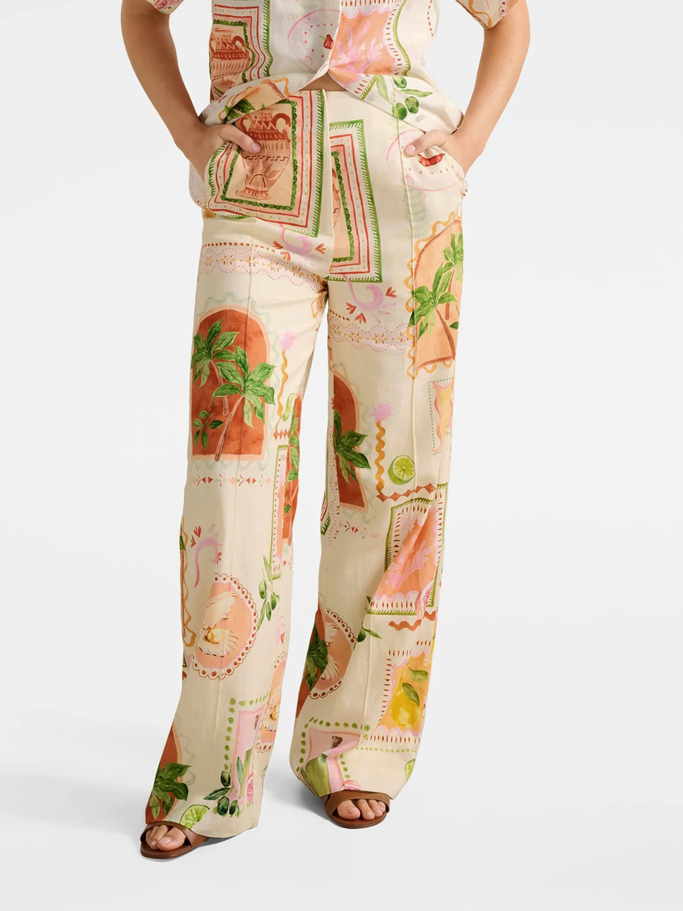 Ola Linen Wide Leg Pants - Image 4