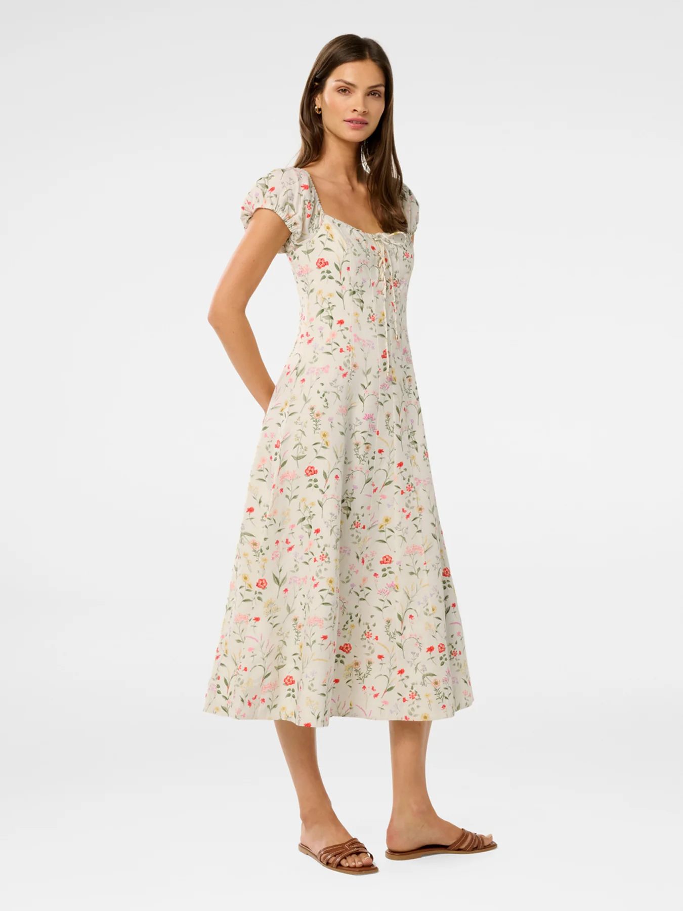 Sallie Tie Front Midi Dress - Image 5