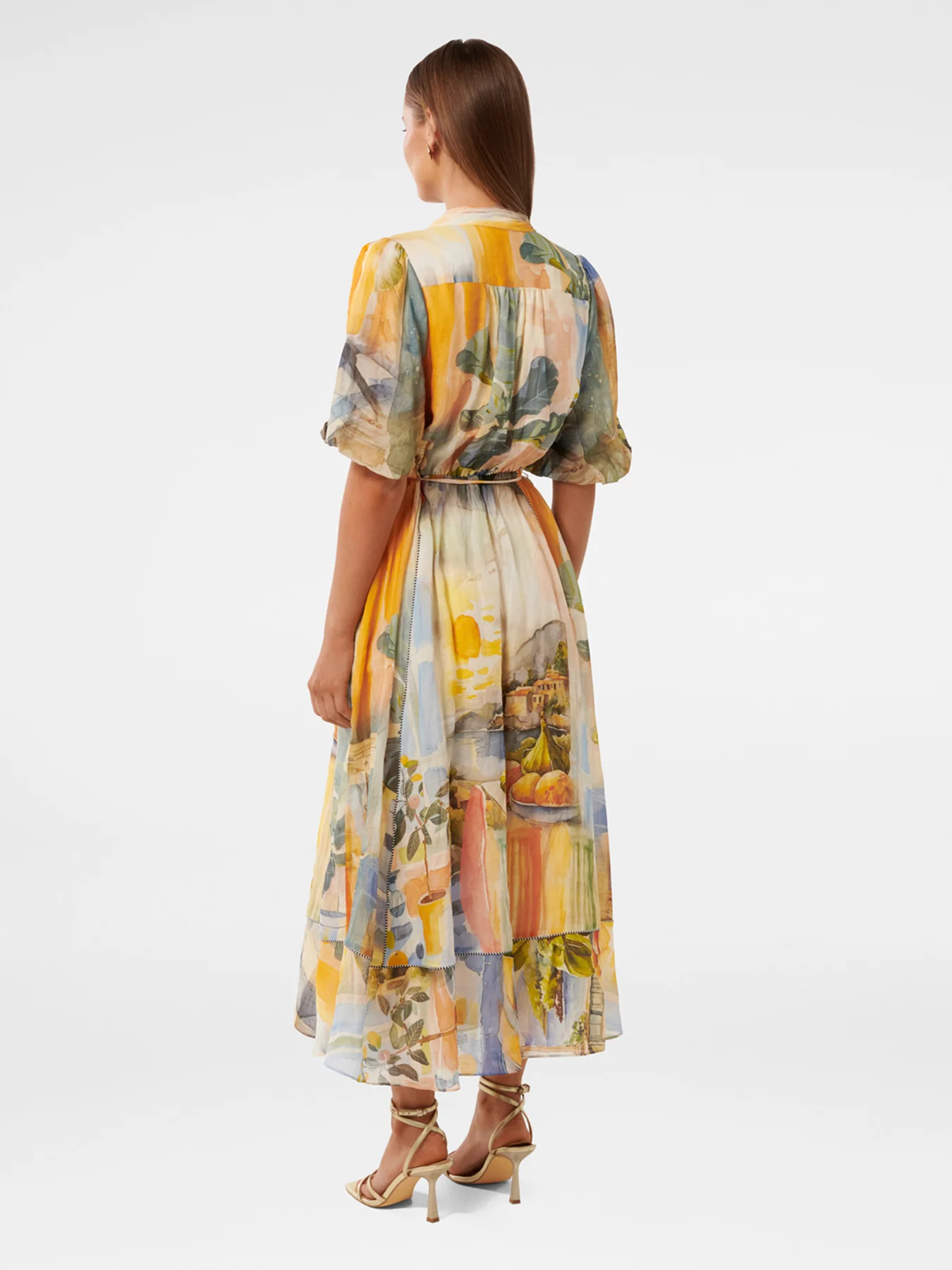 Viola Printed Midi Dress - Image 3