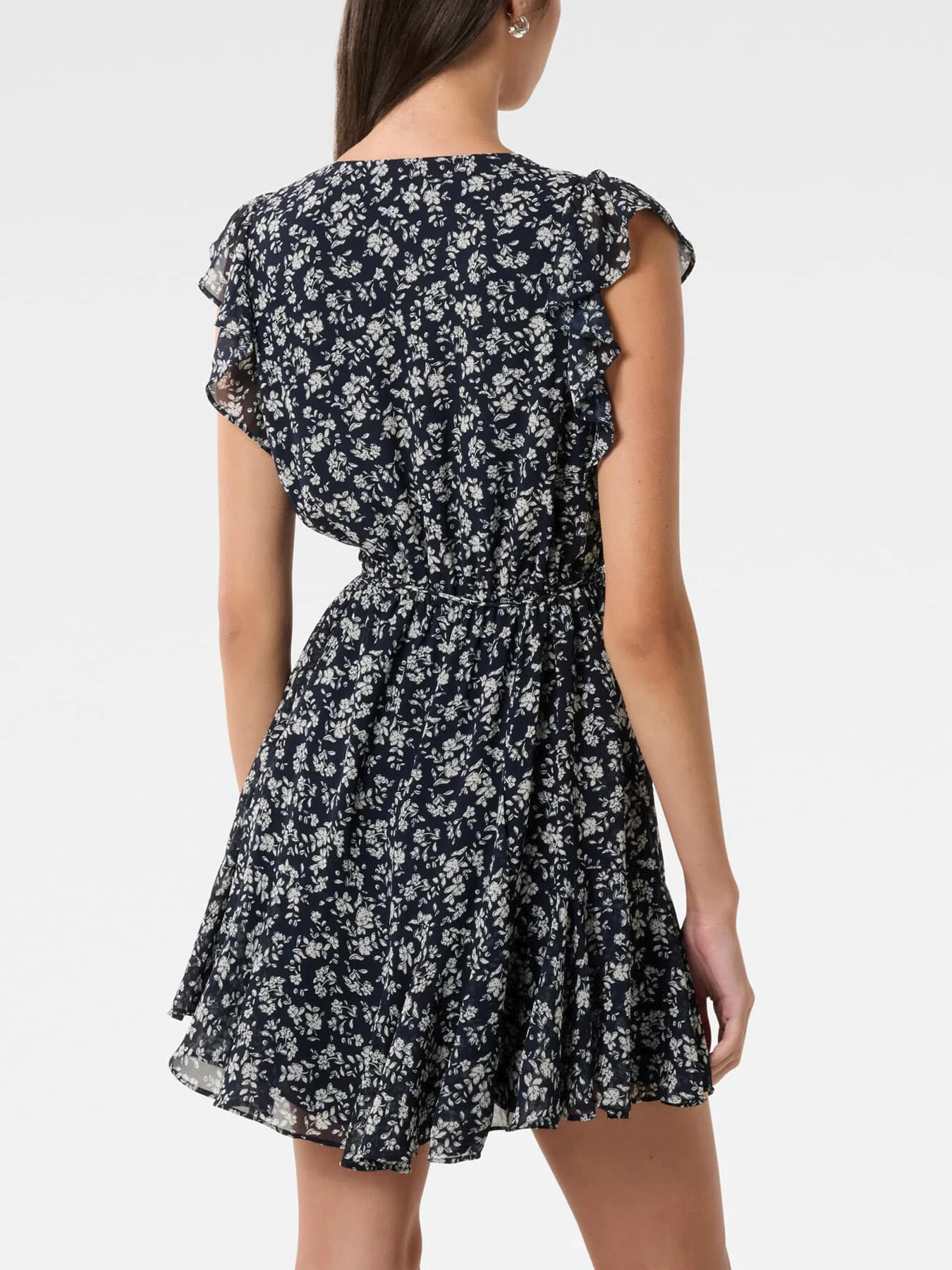 Maxine Flutter Sleeves Mini Dress - Image 3
