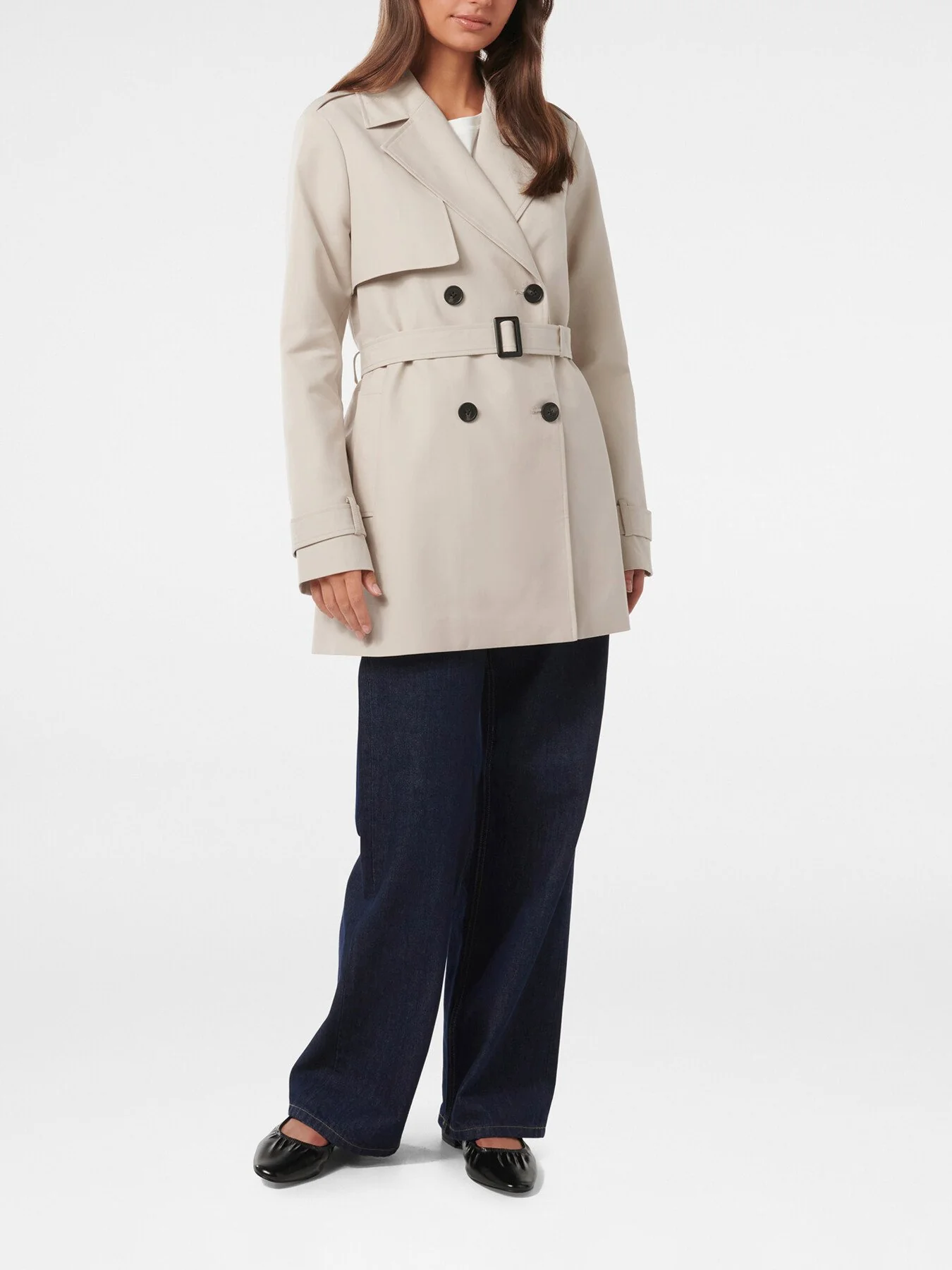 Rhea Water Resistant Mid Length Trench Coat - Image 2