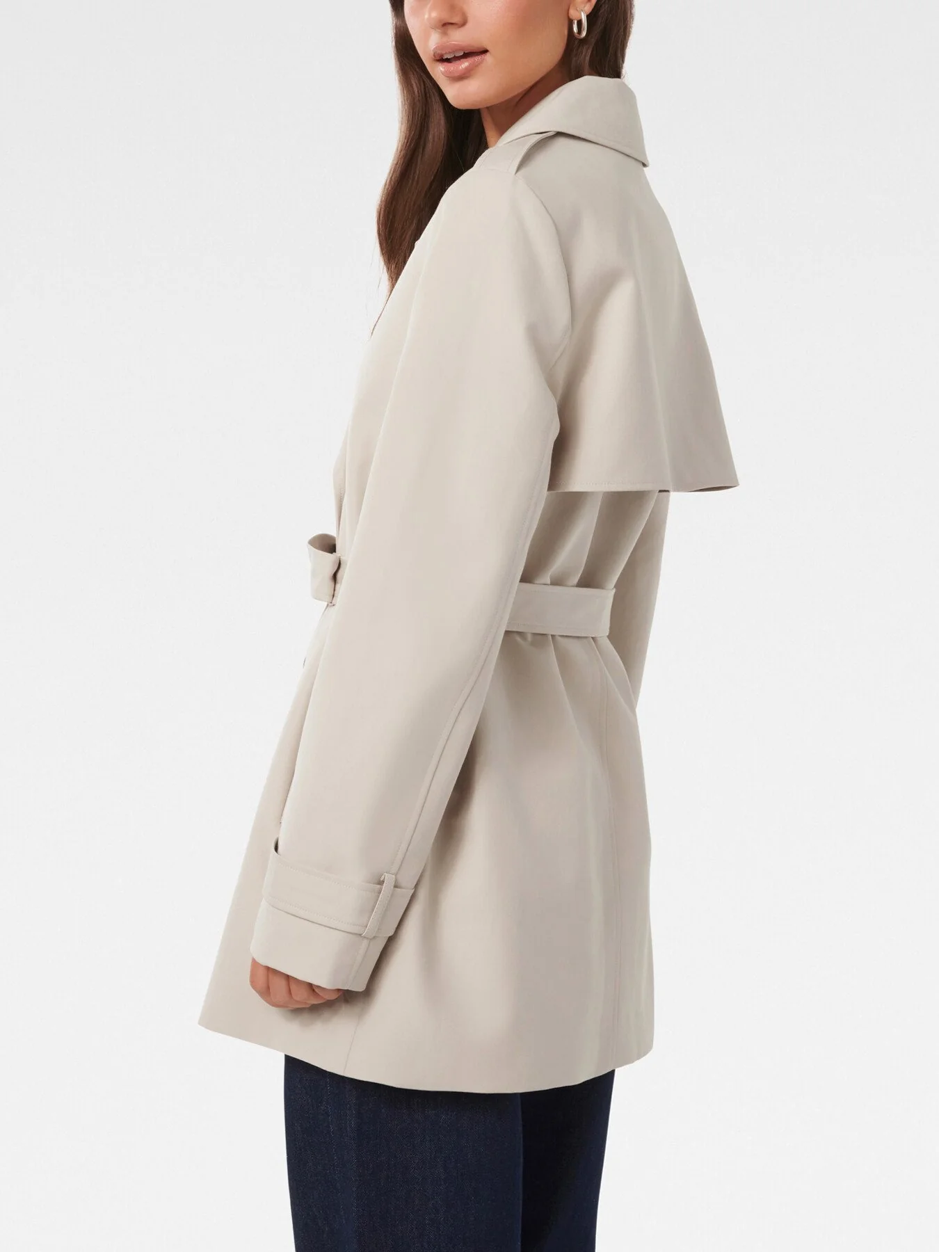 Rhea Water Resistant Mid Length Trench Coat - Image 3