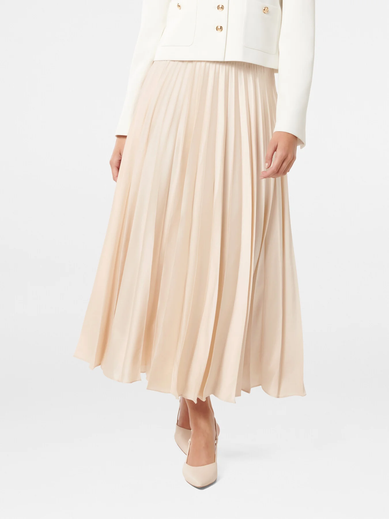 Delphine Pleated Maxi Skirt - Image 4