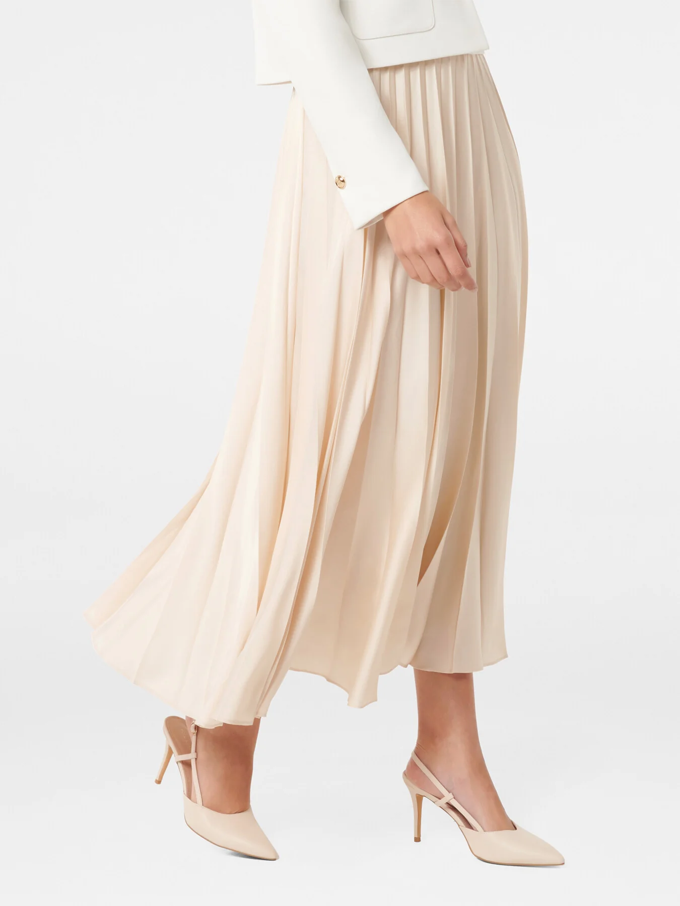 Delphine Pleated Maxi Skirt - Image 6
