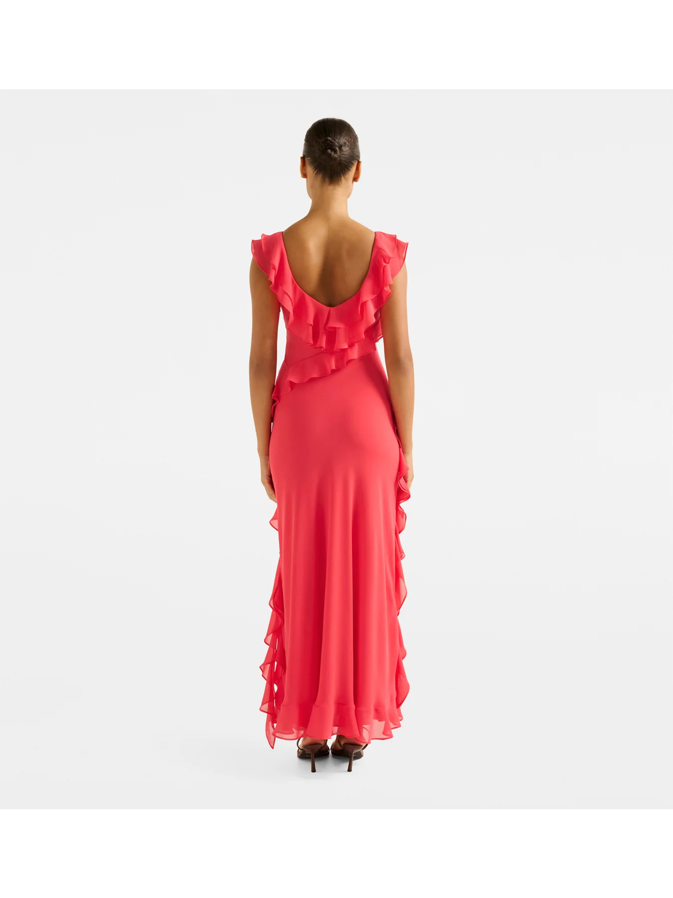 Olive Ruffle Dress - Image 3