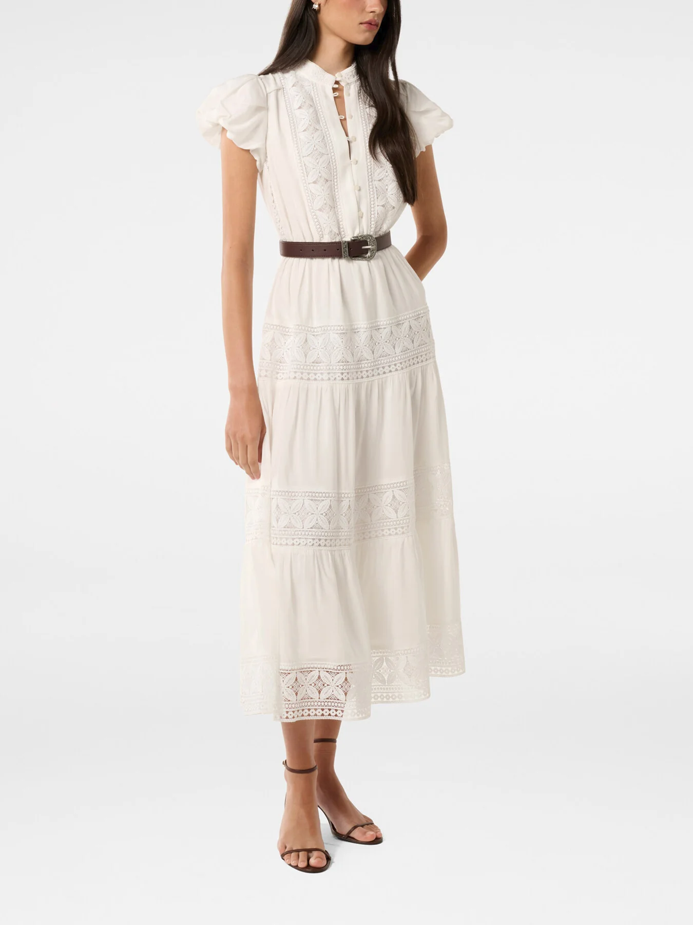 Amy Belted Trim Midi Dress - Image 5