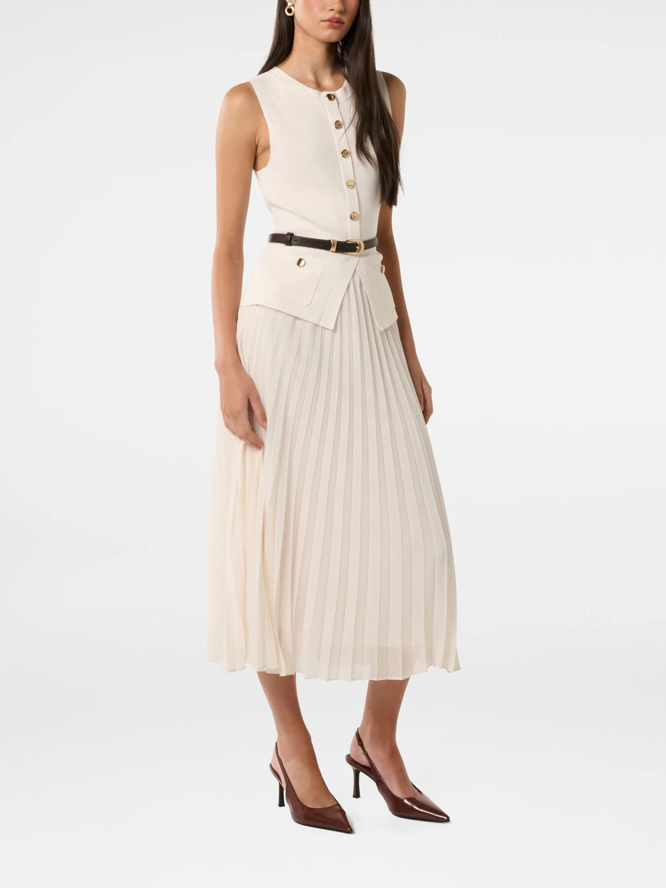 Daphne Waistcoat Knitted Midi Dress - Image 6