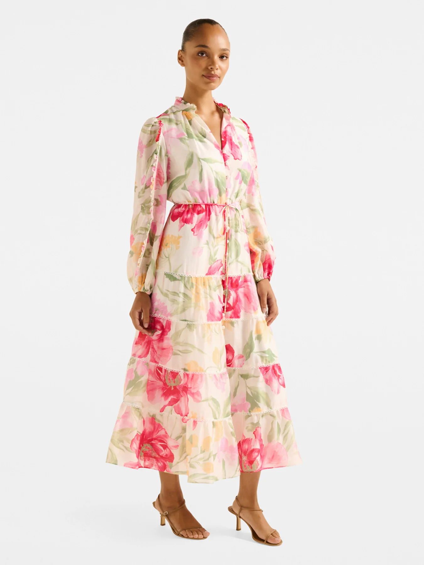 Jessie Button Down Midi Dress - Image 5