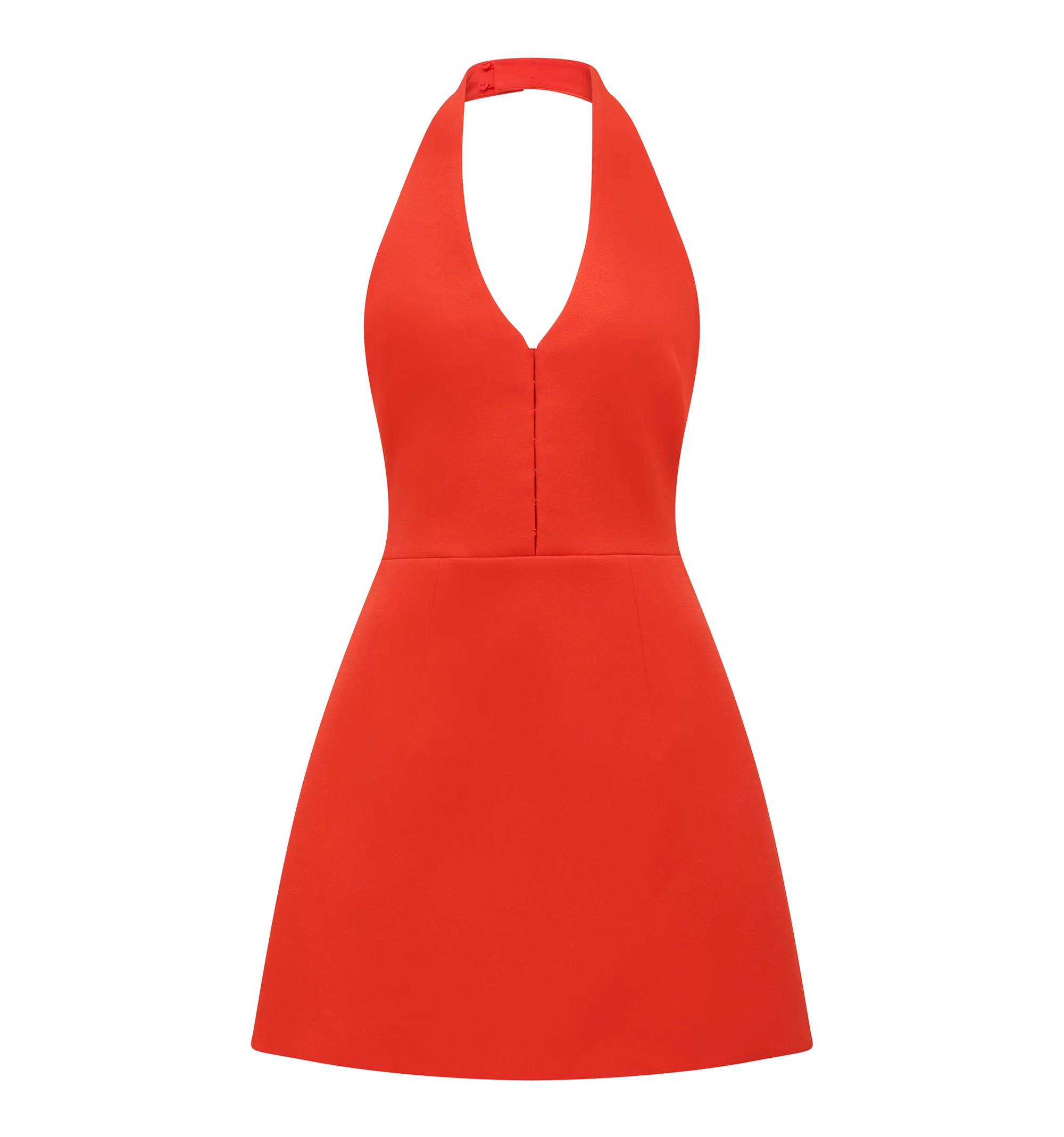 Ricki Halter Neck Hook and Eye Mini Dress