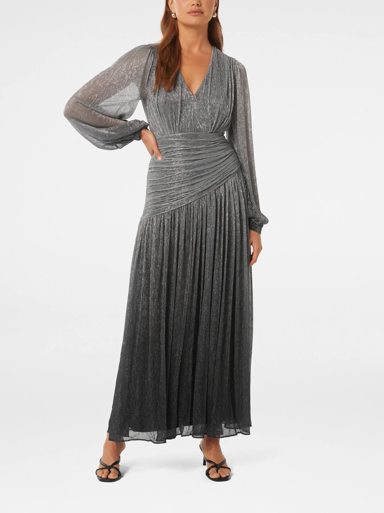 Viv Ombre Plisse Maxi Dress - Image 2