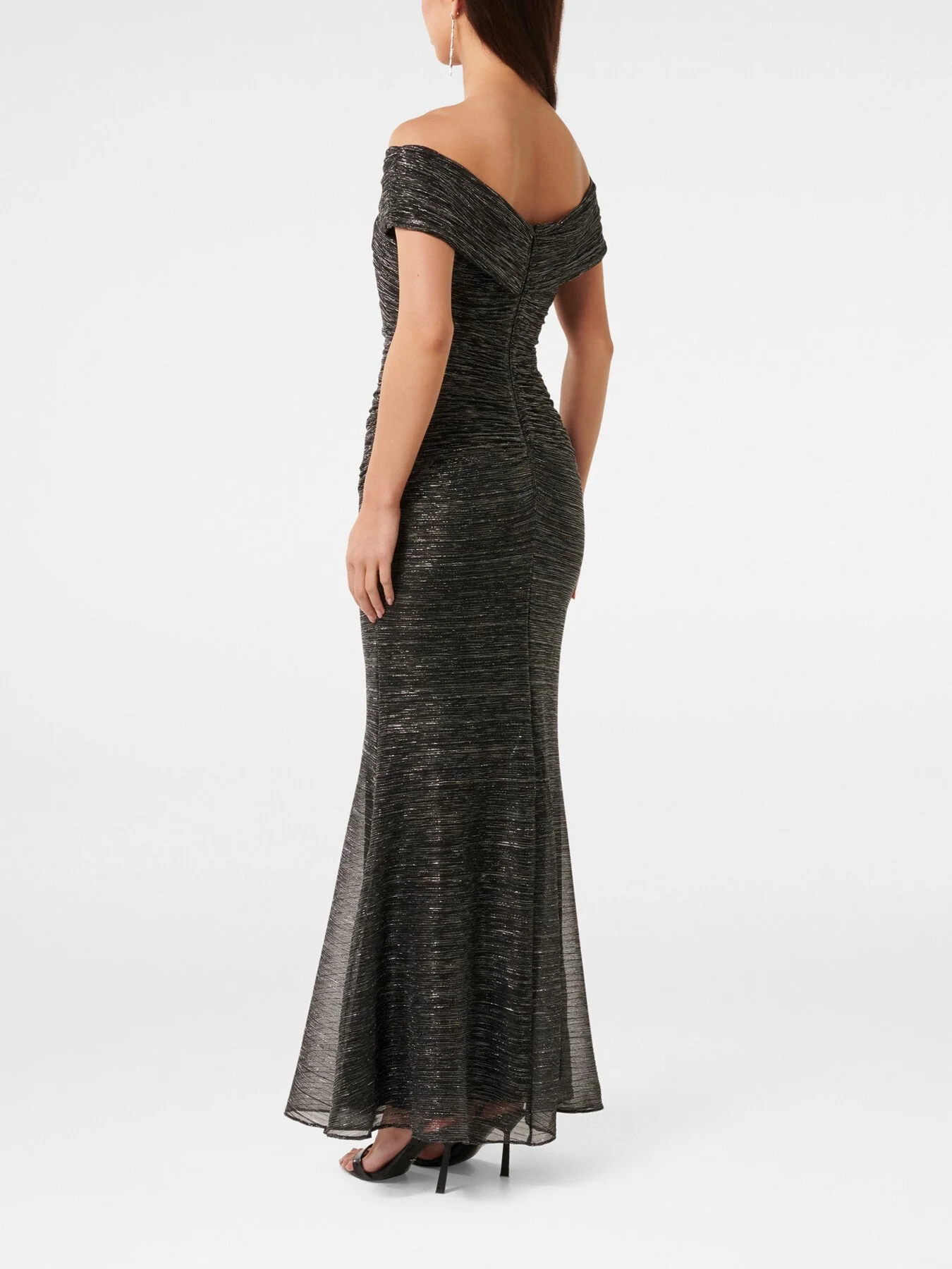 Wilma Off Shoulder Plisse Maxi Dress - Image 3