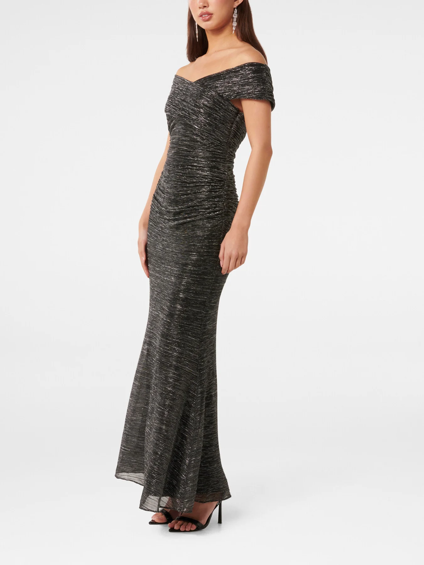 Wilma Off Shoulder Plisse Maxi Dress - Image 5