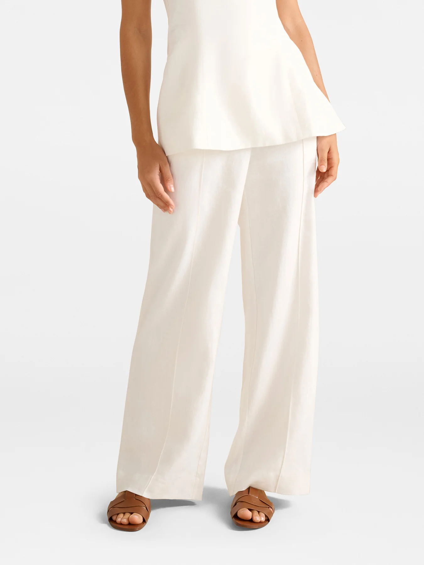 Posey Linen Wide Leg Pants - Image 3