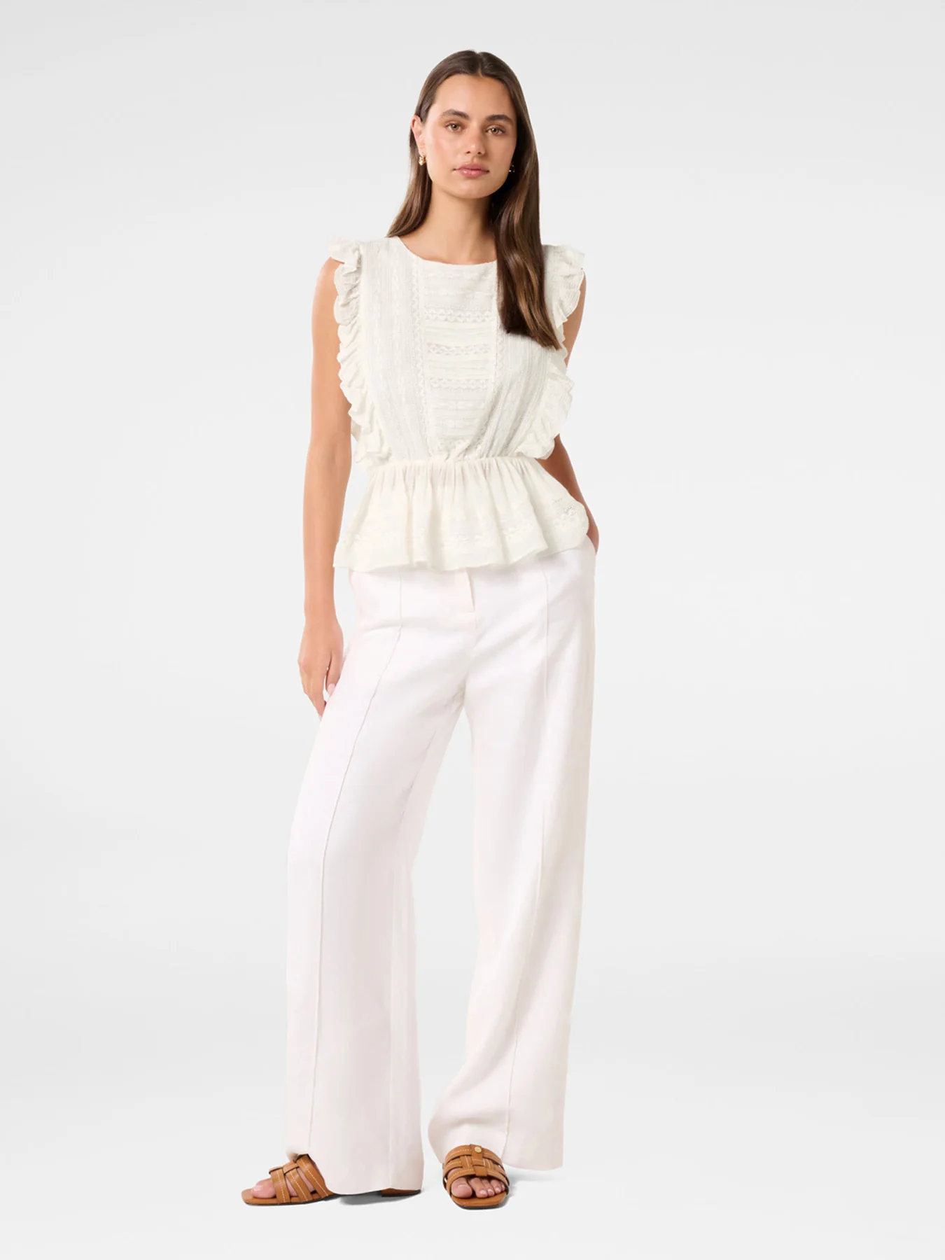 Rose Ruffle Sleeves Top - Image 2
