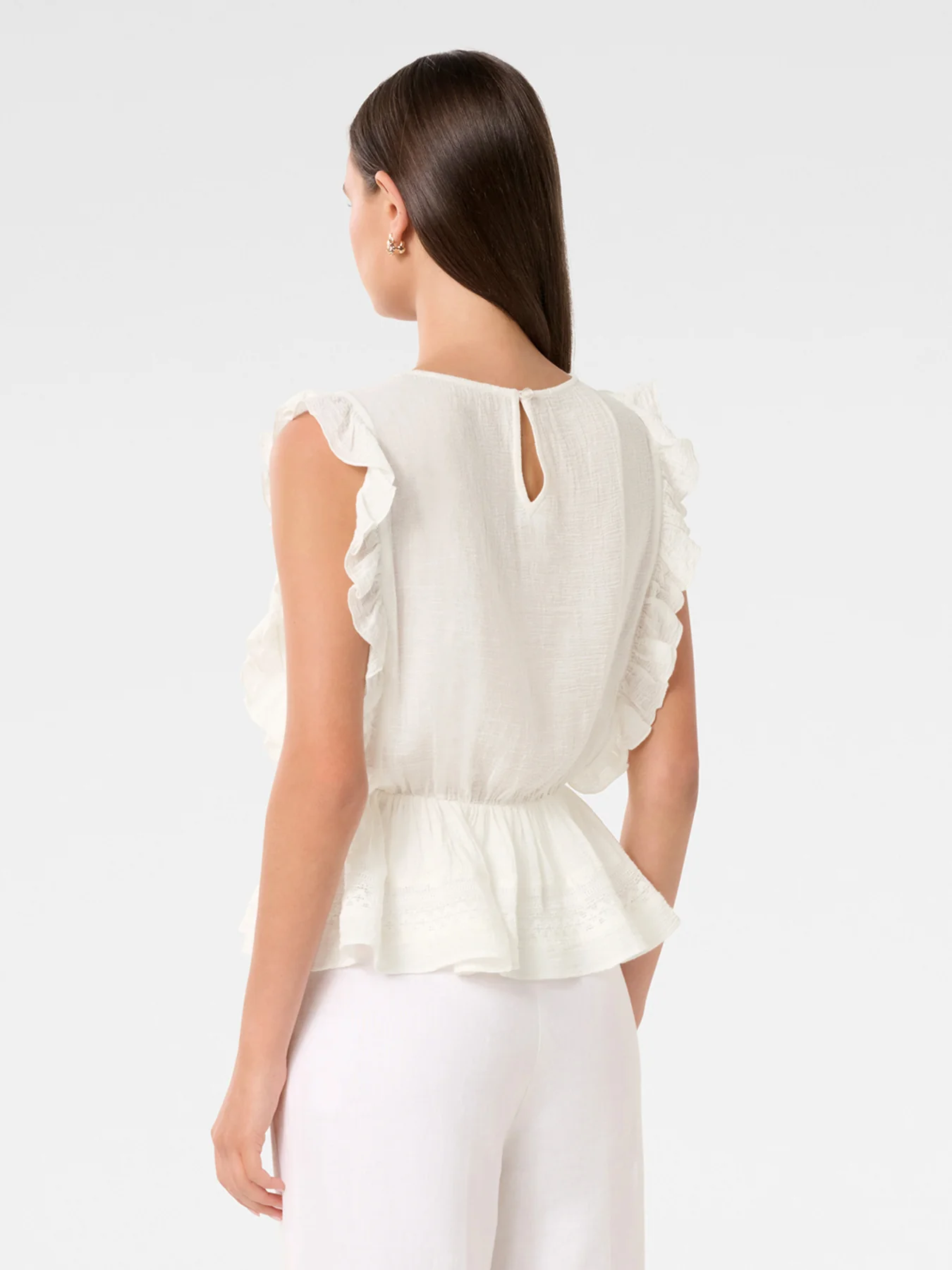 Rose Ruffle Sleeves Top - Image 5