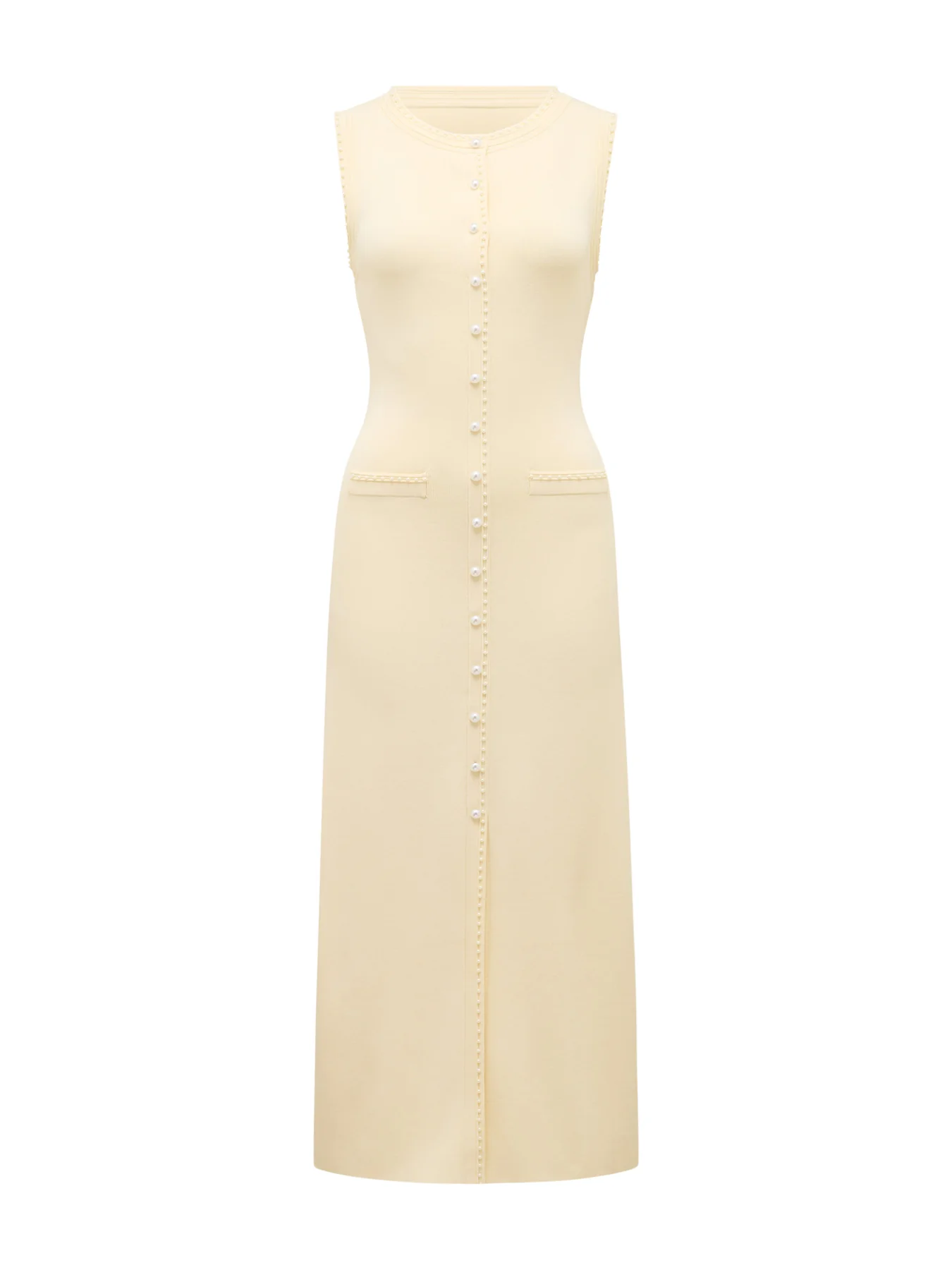 Delilah Pearl Detail Knitted Dress