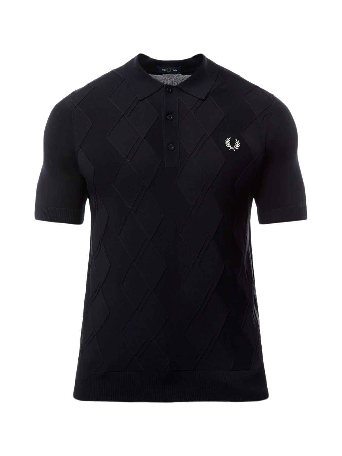 Cable Knitted Polo Shirt
