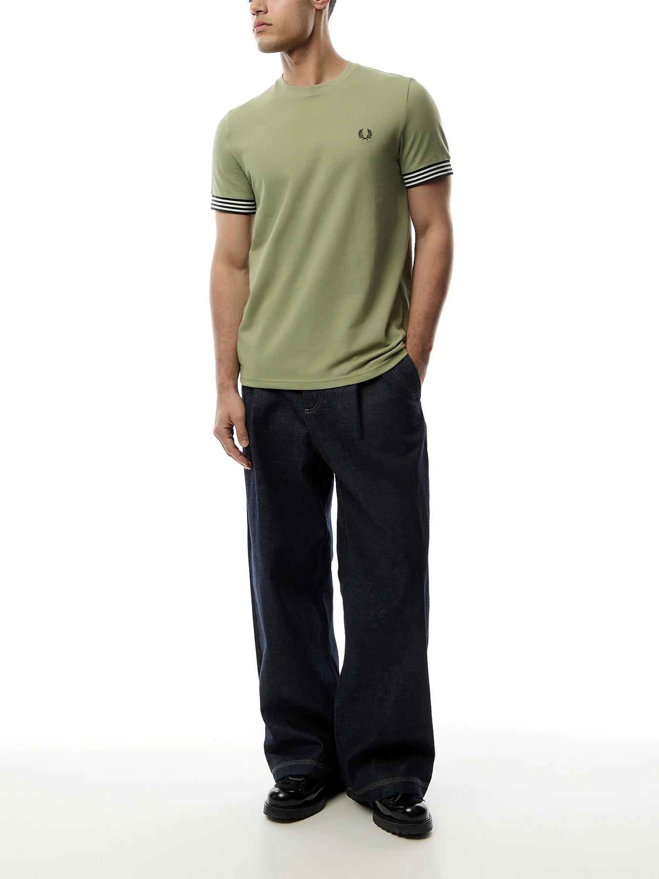 Striped Cuff T-Shirt - Image 2