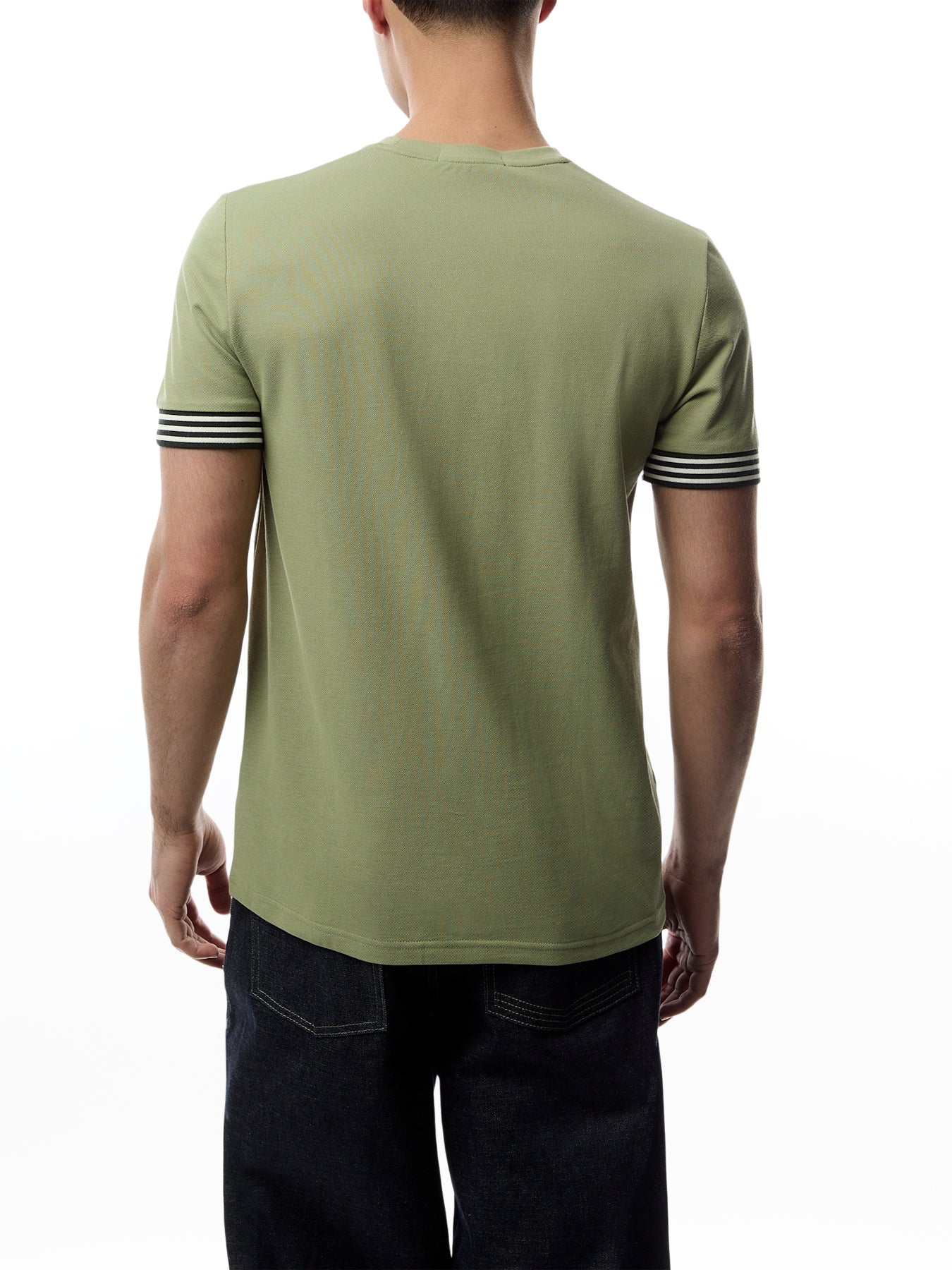 Striped Cuff T-Shirt - Image 5