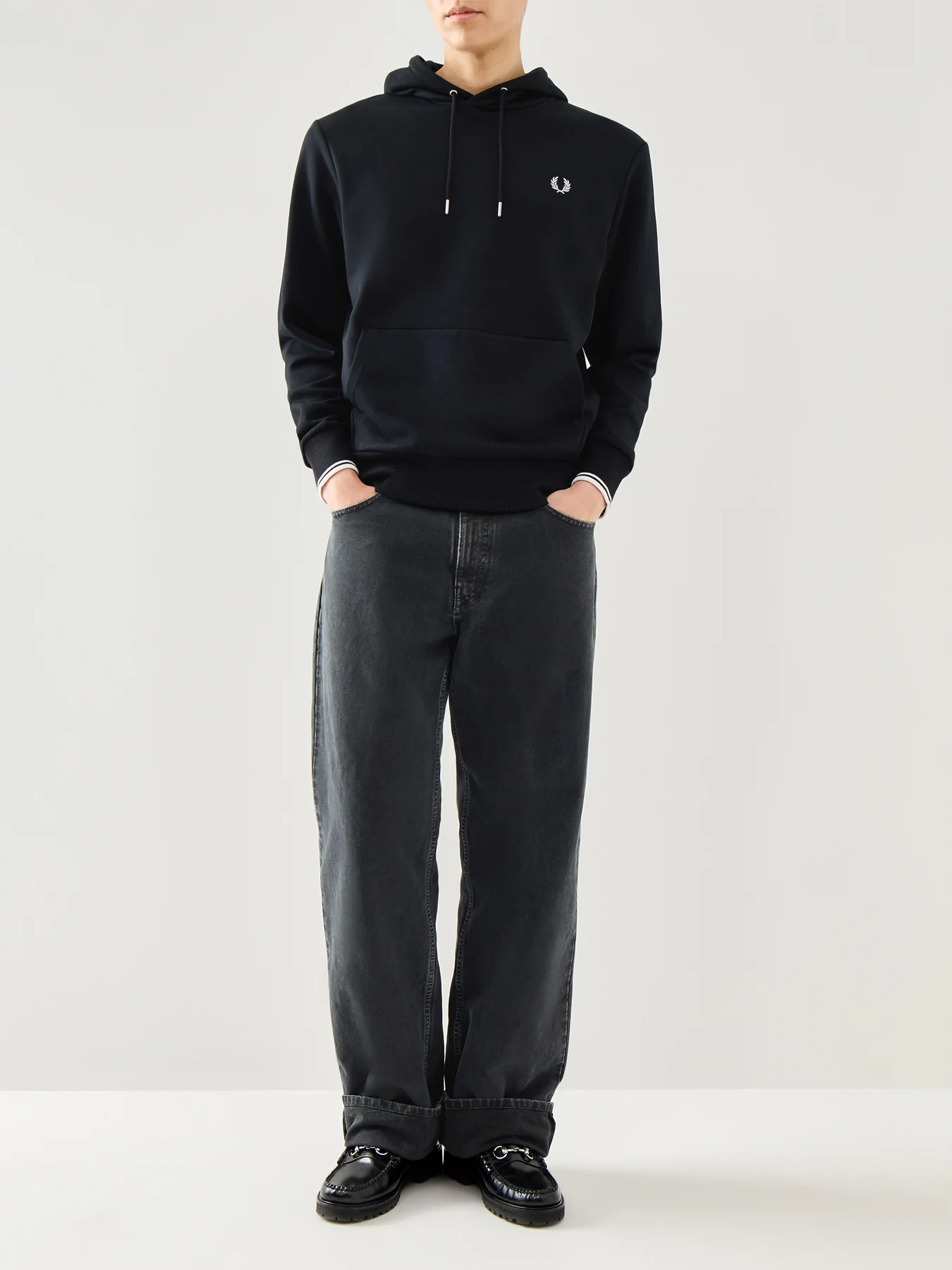 Tipped Hooded Sweatshirt - Image 2