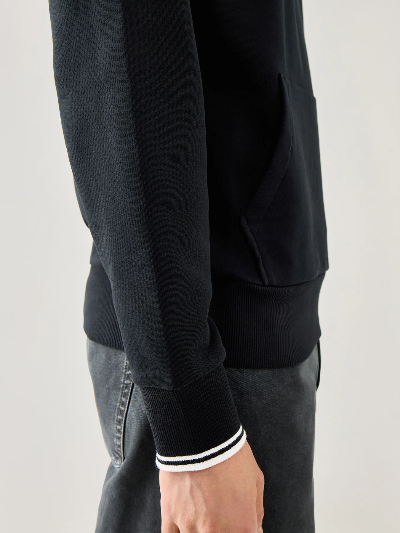 Tipped Hooded Sweatshirt - Image 3