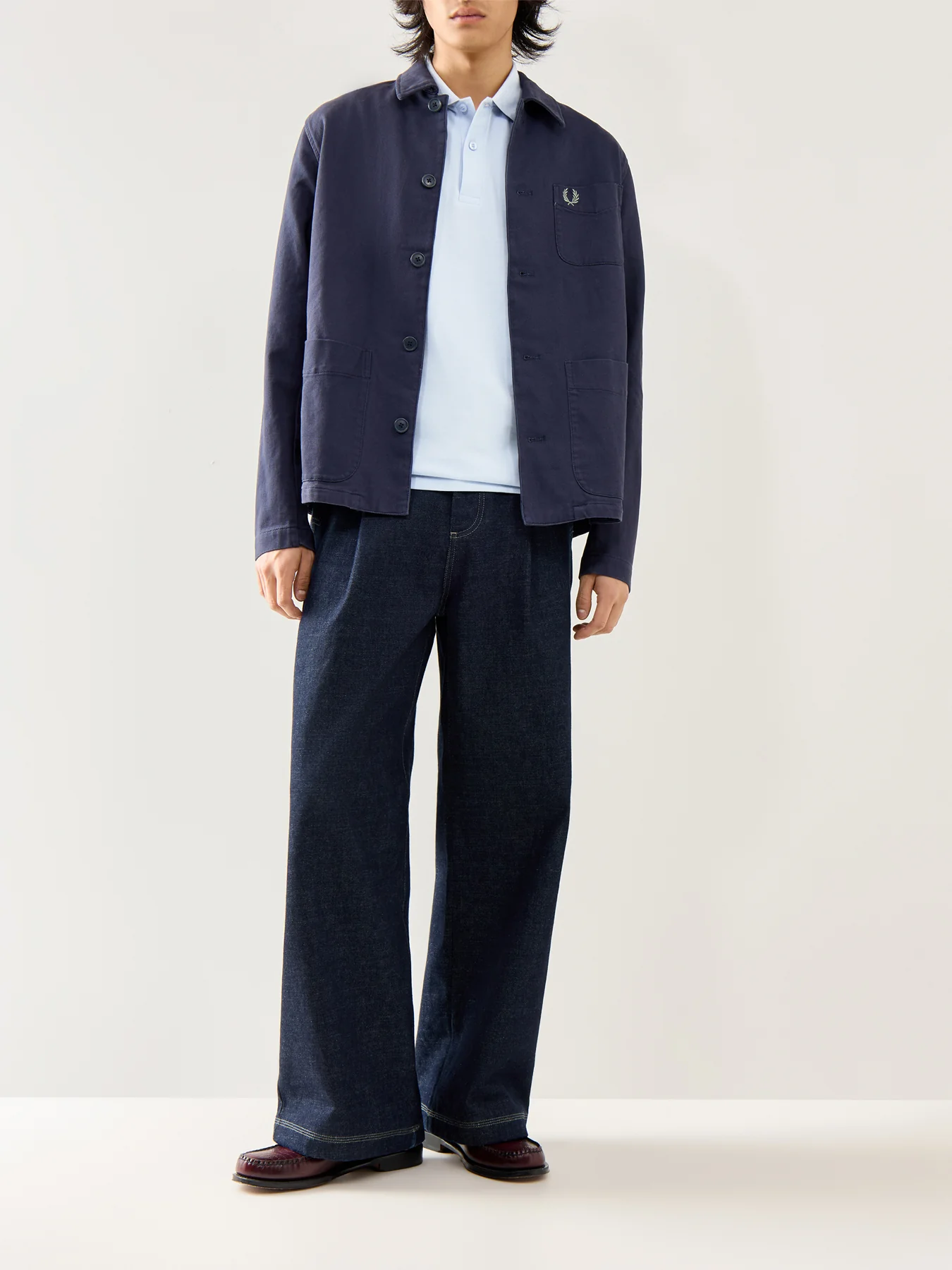 Twin Tipped Polo Shirt Ecru - Image 2