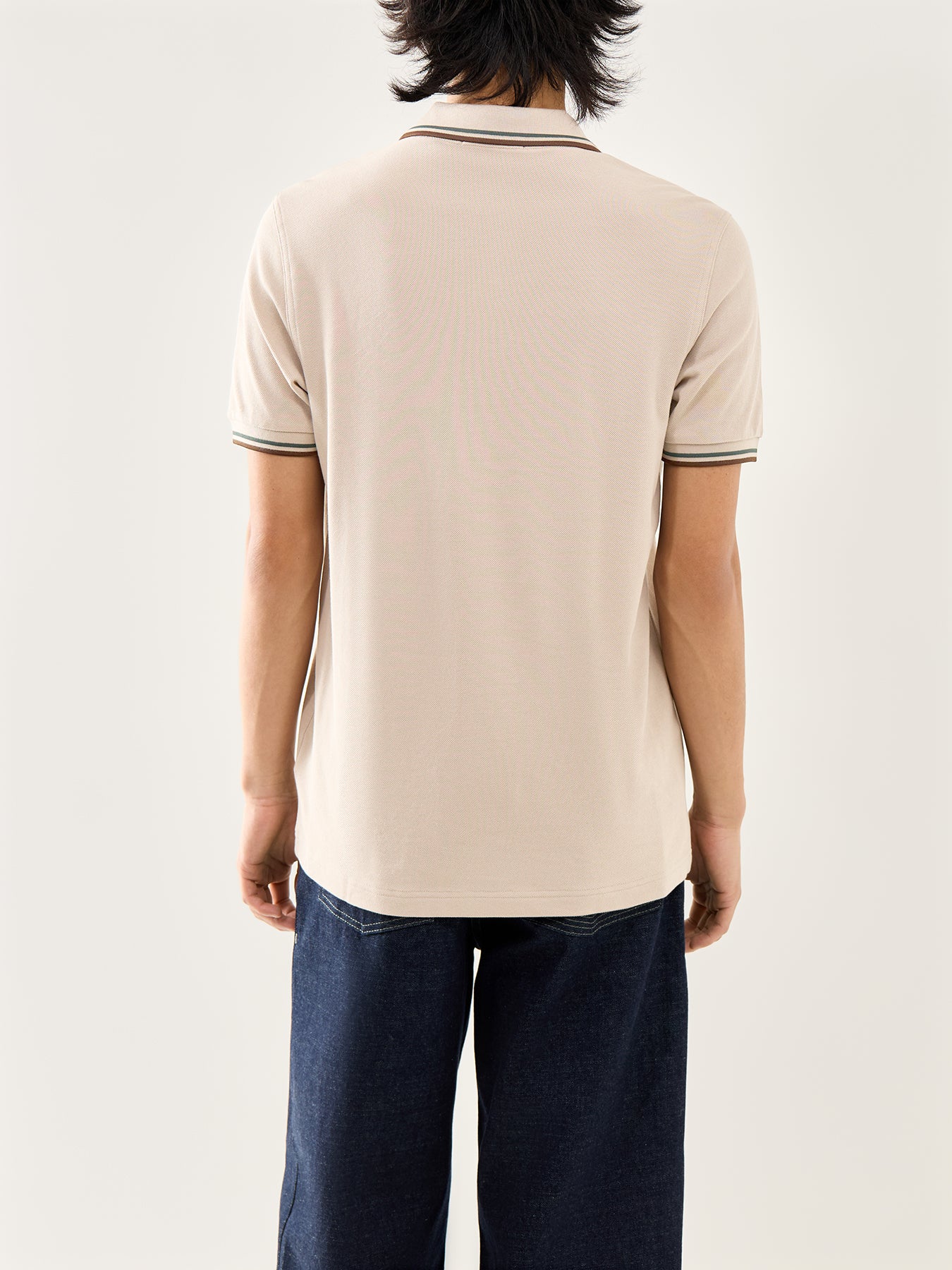 Twin Tipped Polo Shirt Green - Image 5