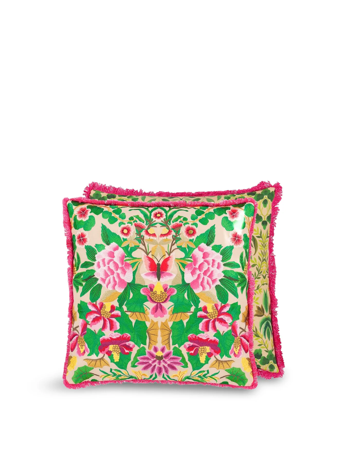 Ikebana Damask Cushion