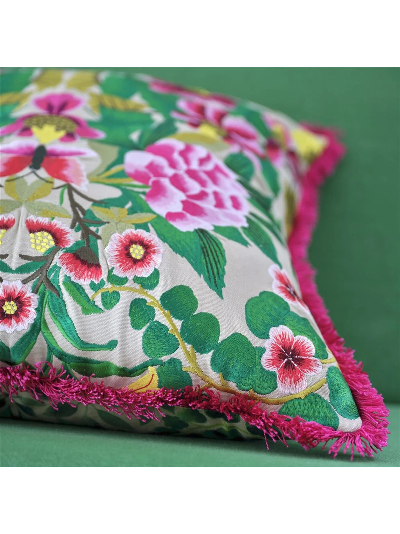 Ikebana Damask Cushion - Image 2