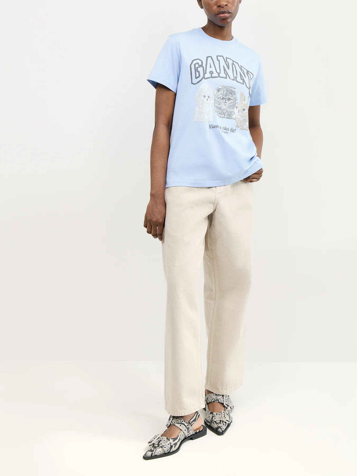 Basic Cotton Jersey Animals Relaxed T-shirt - Image 2