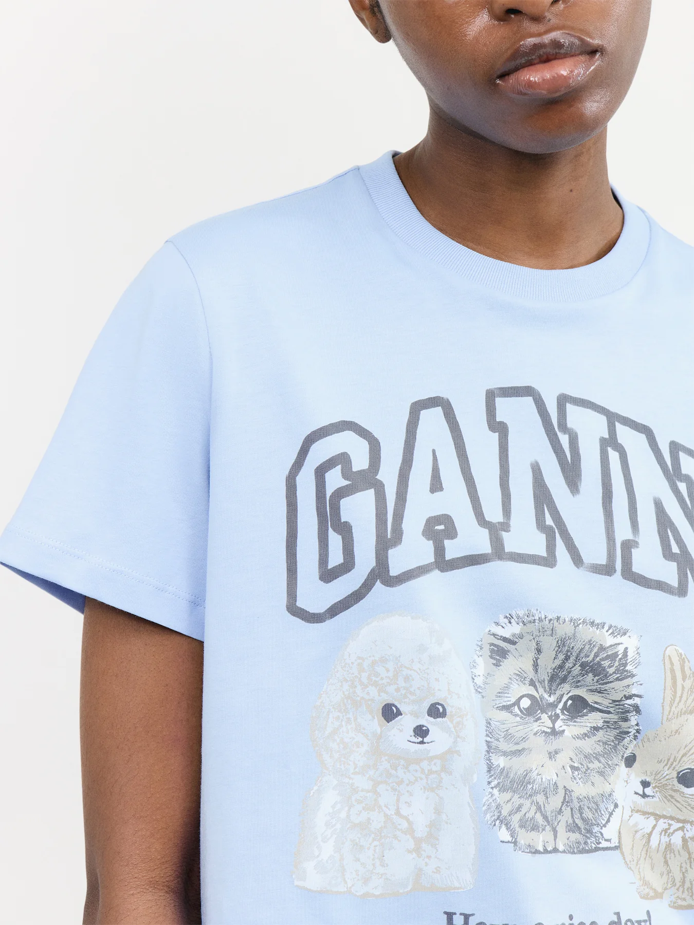 Basic Cotton Jersey Animals Relaxed T-shirt - Image 3