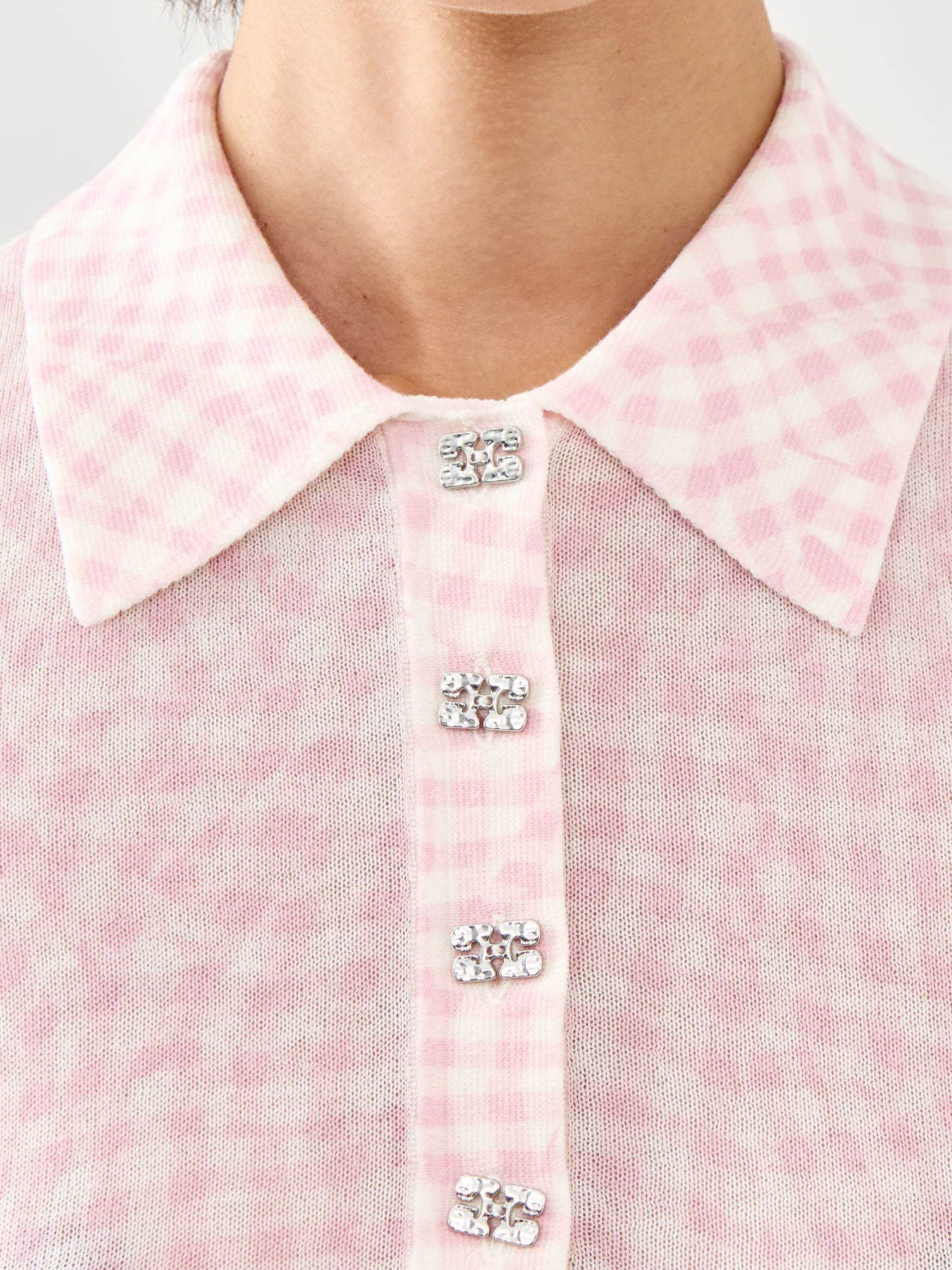 Sheer Cotton Printed Polo - Image 3