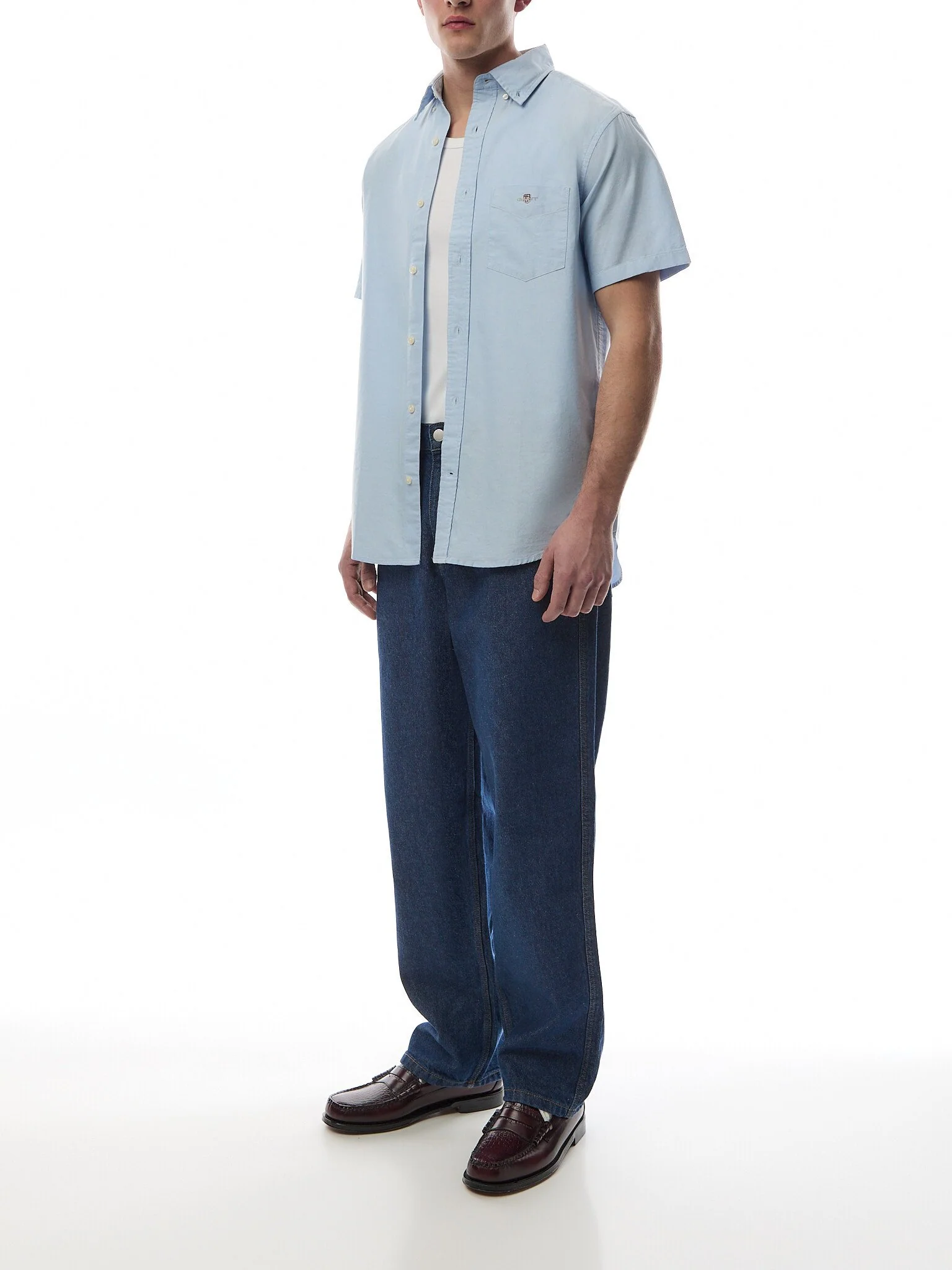 Regular Fit Classic Oxford Short Sleeve Shirt - Image 2